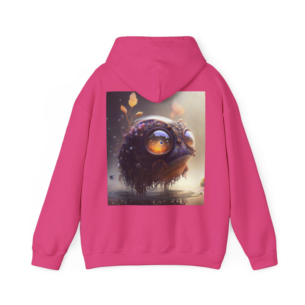 Cute Fuzzy Creature Hoodie – Whimsical Big-Eyed Monster Art Sweatshirt