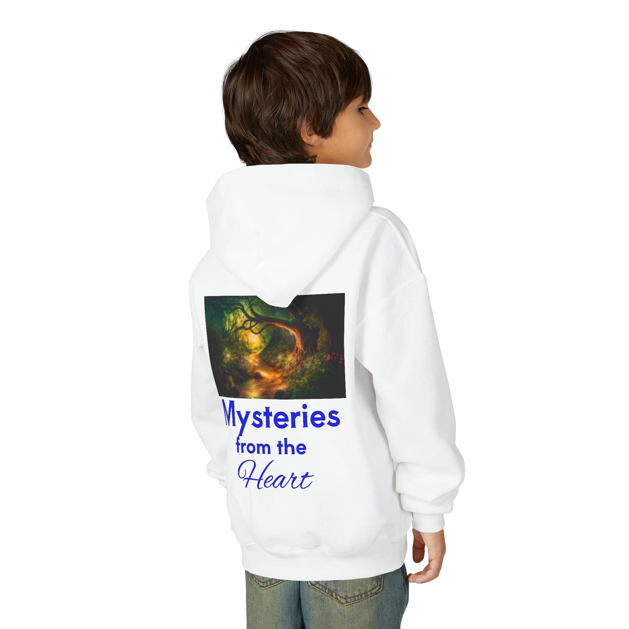 Youth Hoodie — Three Labrador Dogs at Sunset Photo Print