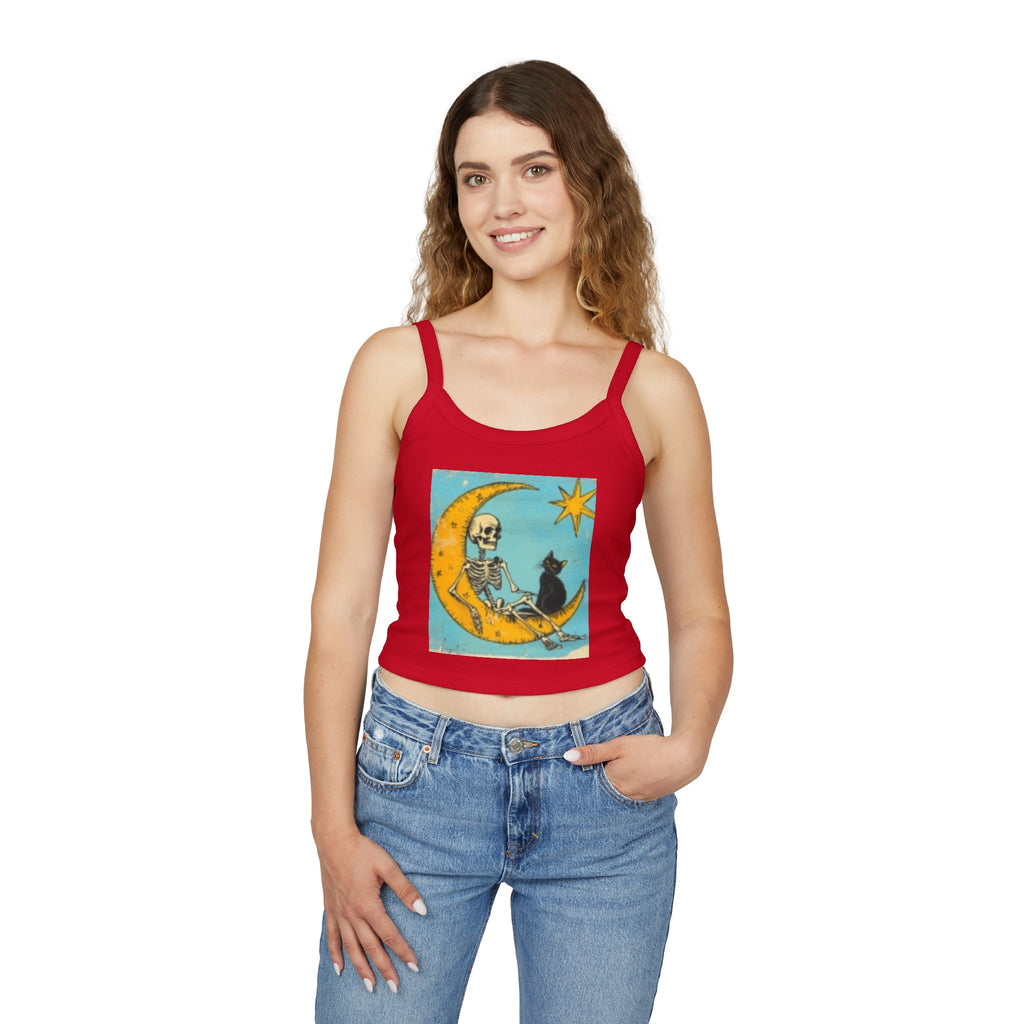 Celestial Skull & Cat Moon Tank