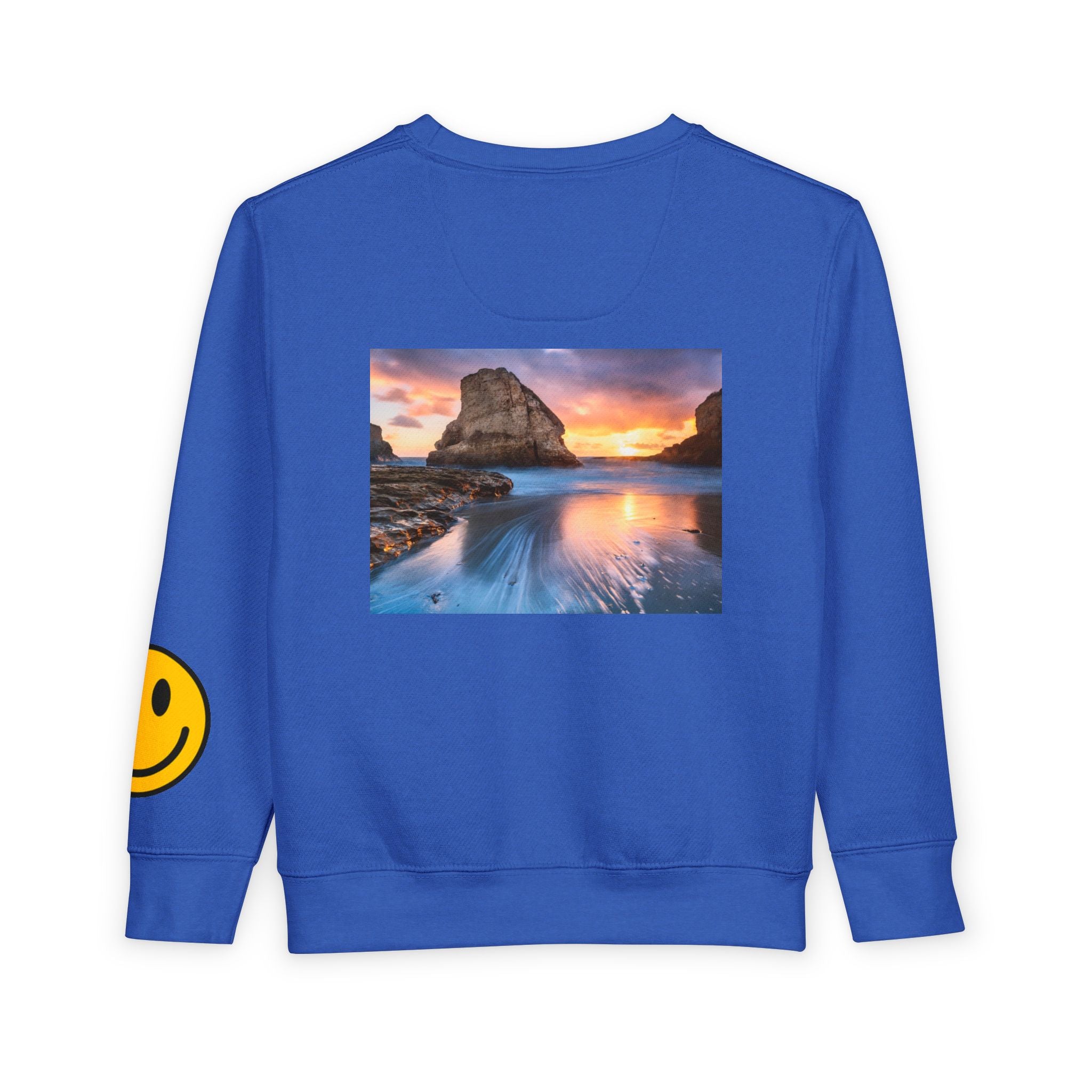 Toddler Sweatshirt - Colorful Fiddler Crab Beach Graphic