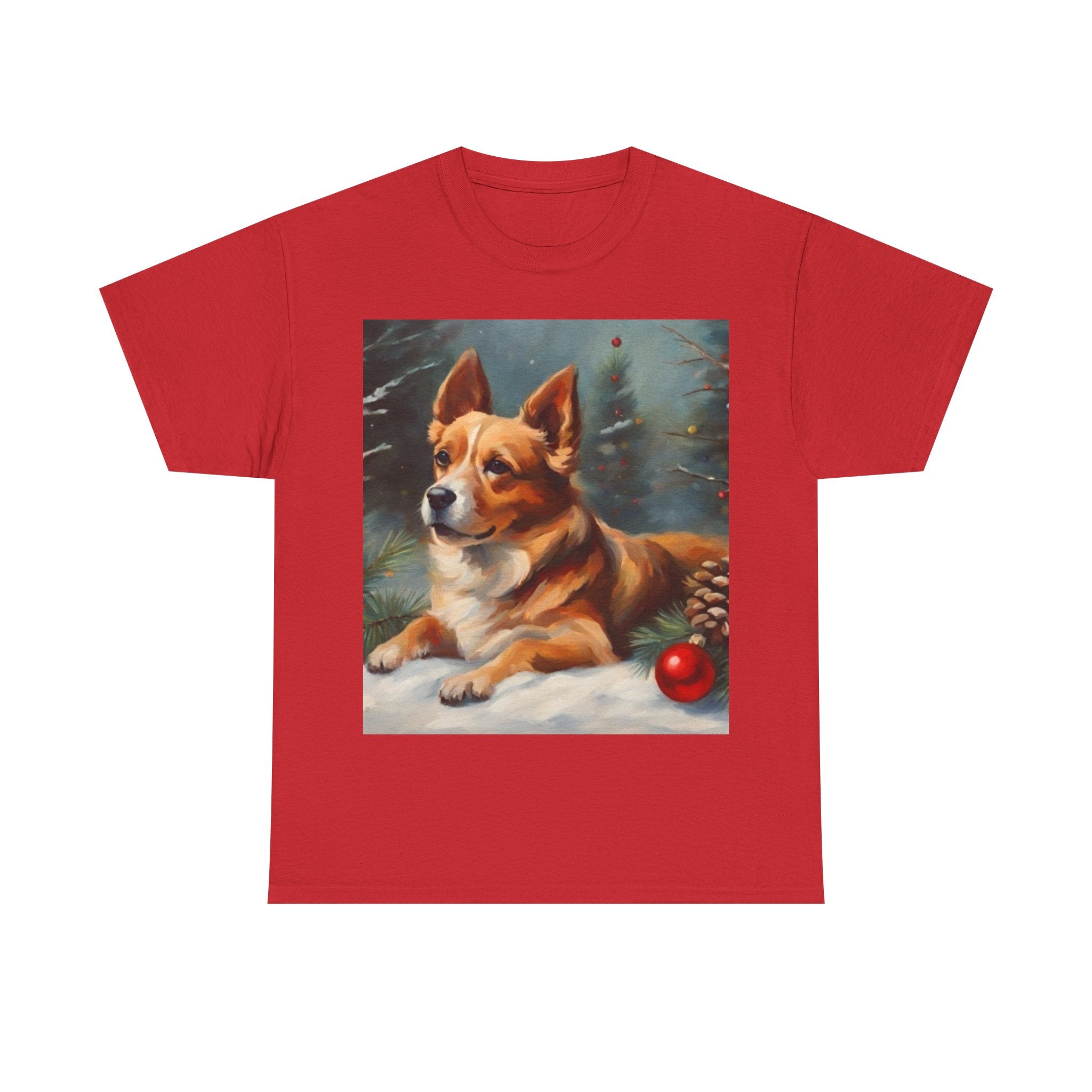 Corgi Christmas Tee — Festive Holiday Dog Shirt with Ornament