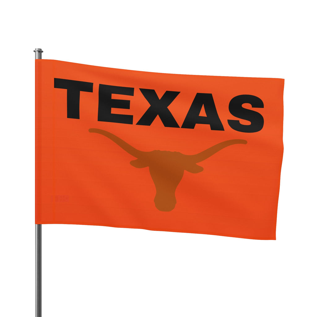 Texas Text Flag~Longhorn — Bold Retro State Pride Flag