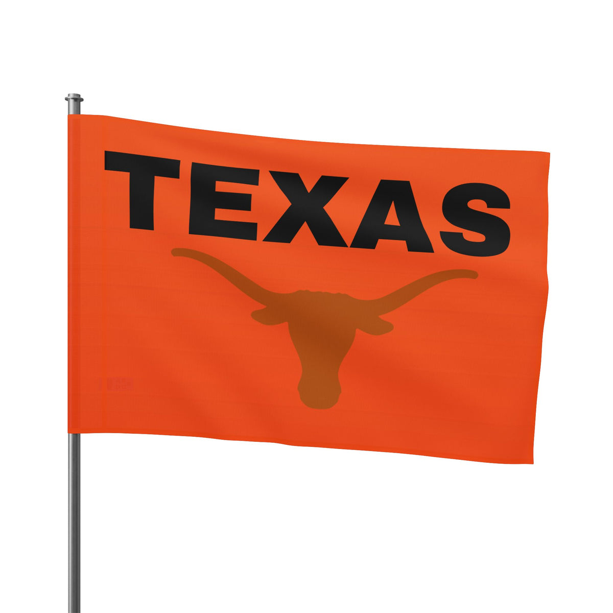 Texas Text Flag~Longhorn — Bold Retro State Pride Flag