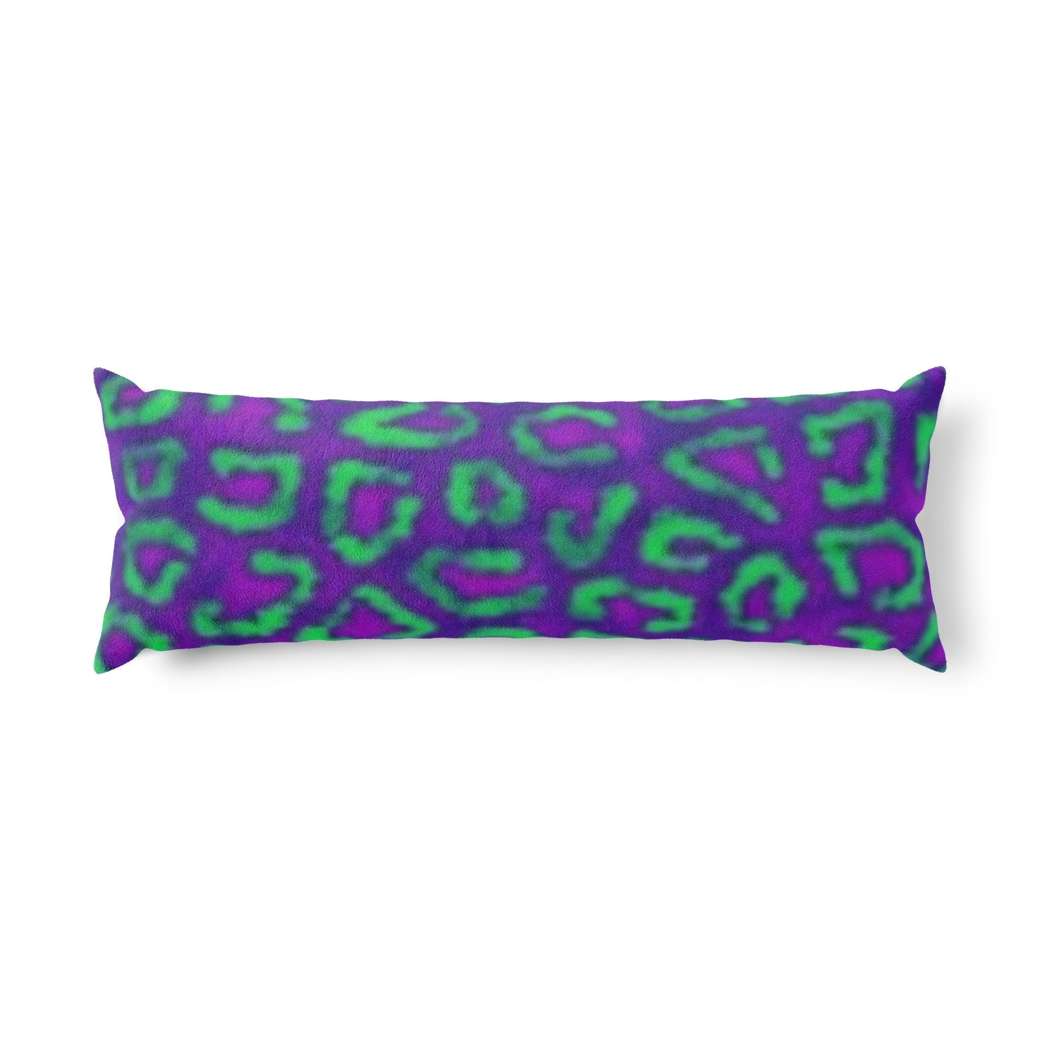 Red Leopard Roar Body Pillow — Bold Animal Print Decorative Support Pillow