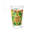 16oz Floral Kaleidoscope Mixing Glass – Vibrant Botanical Cocktail Pint