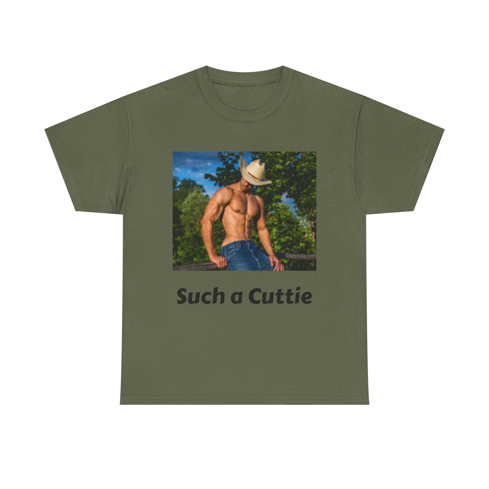 Cowboy with Muscles Not Wearing Shirt T-shirt