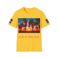 Sunset Palm Beach T-Shirt — Tropical Sunset Graphic Tee