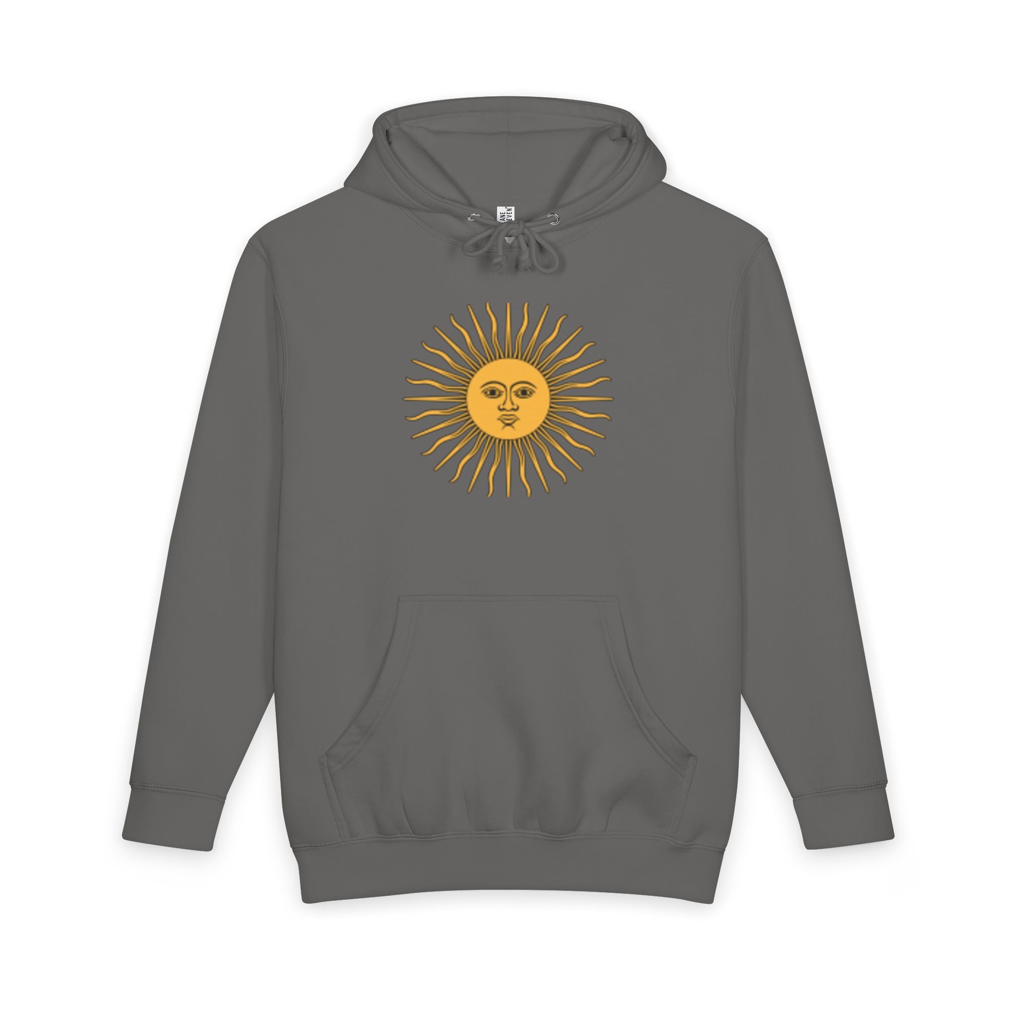 Sweat à capuche Déesse du soleil — Motif soleil vintage sur le devant, sirène dans le dos