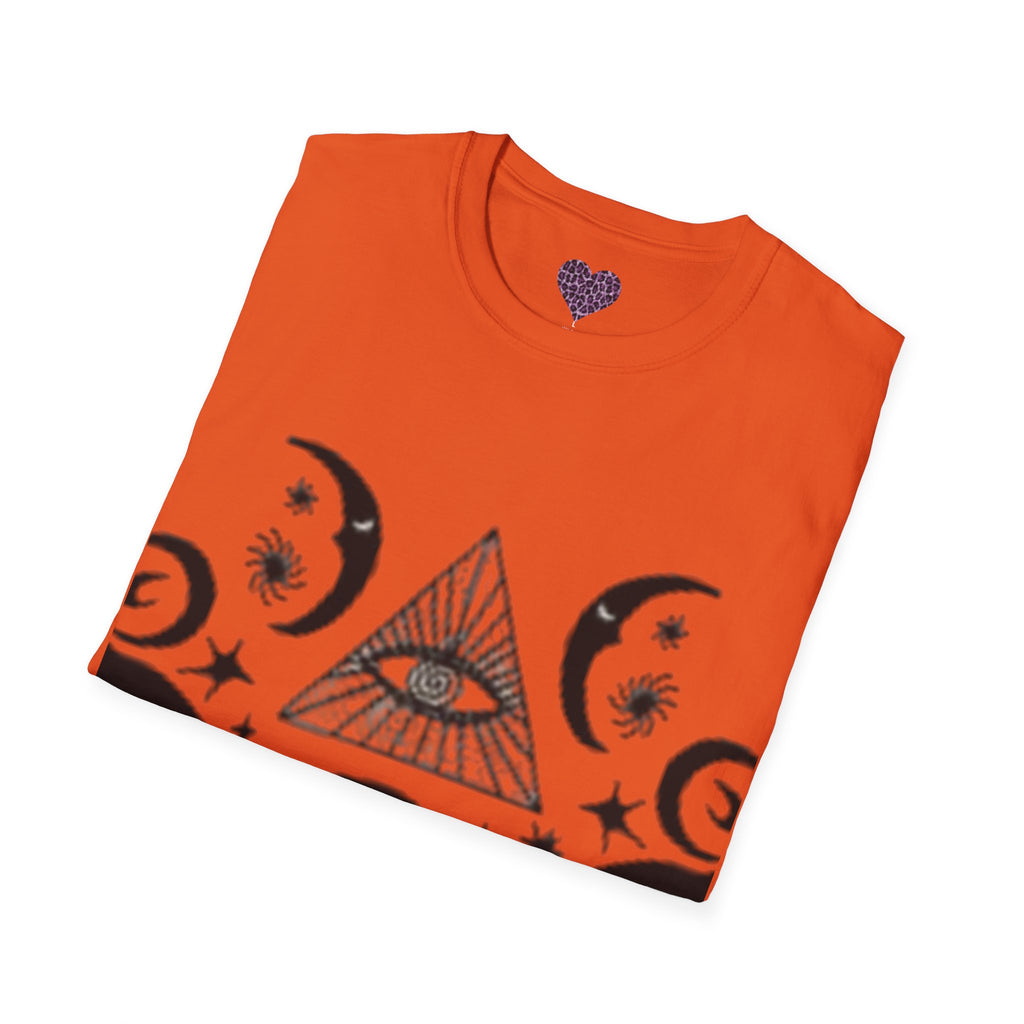 Mystic Moon Eye T-Shirt — Celestia lGraphic T-shirt  with Floral Back Panel