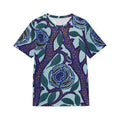 Floral Vine All-Over Print Men's  Jersey — Blue Rose t-shirt Pajamas