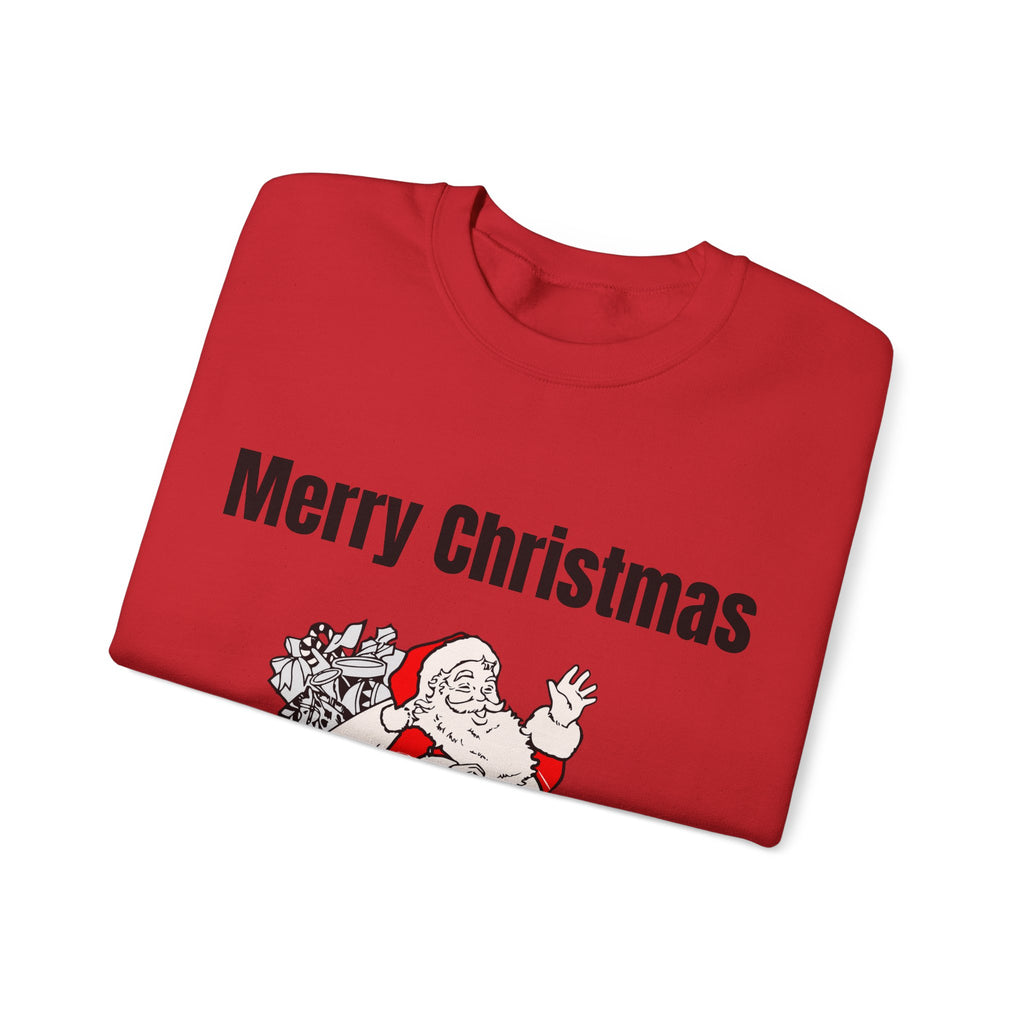 Christmas Santa Sweatshirt — Vintage Santa with Gifts Holiday Crewneck