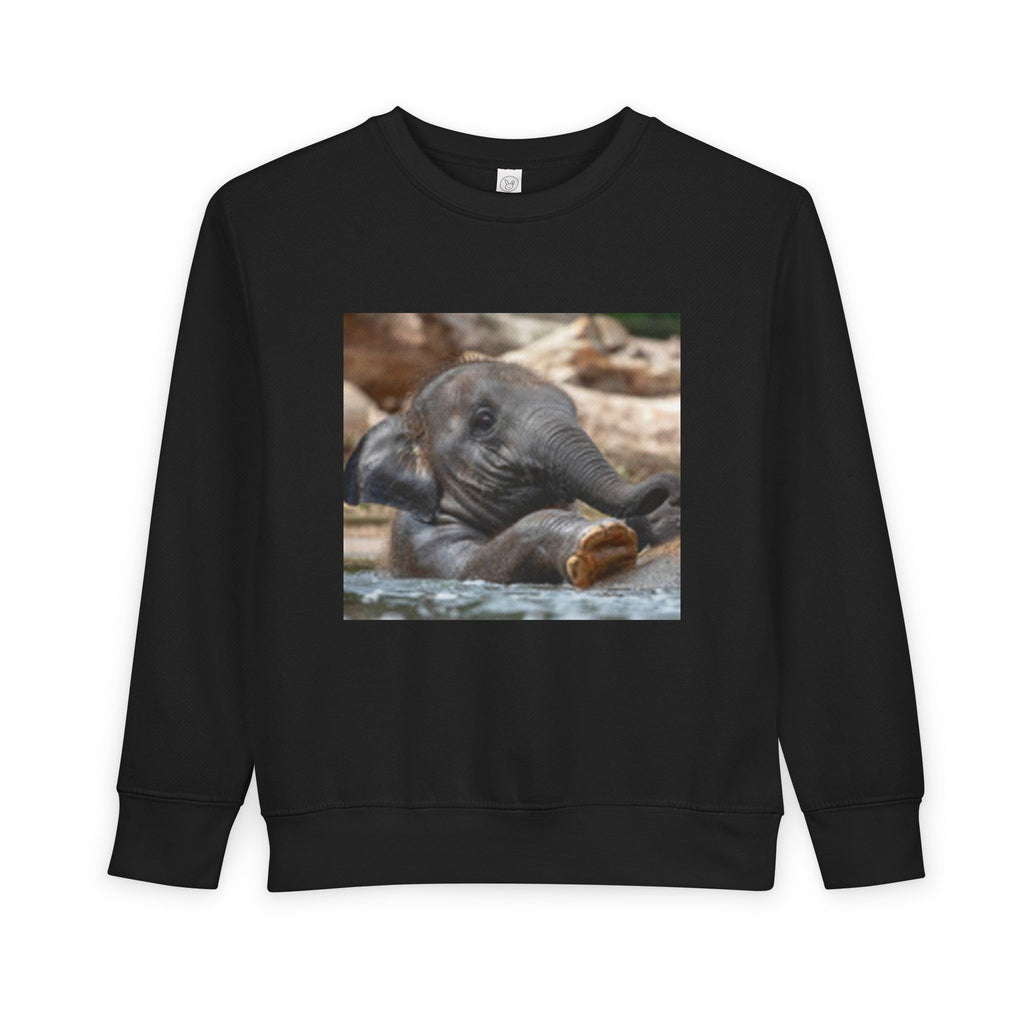 Toddler Sweatshirt - Cute Baby Elephant Nap Photo Sweatshirt for Kids