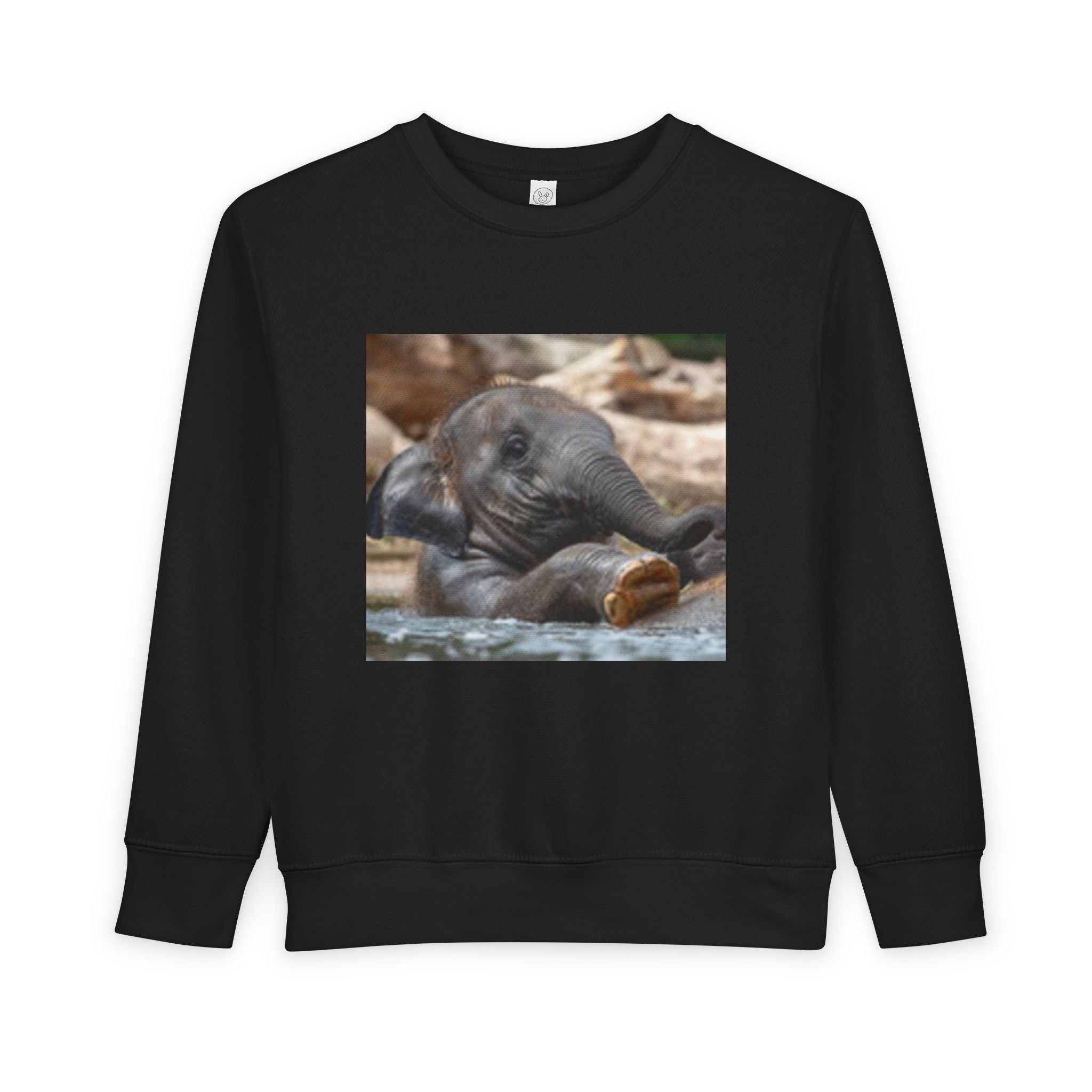 Toddler Sweatshirt - Cute Baby Elephant Nap Photo Sweatshirt for Kids