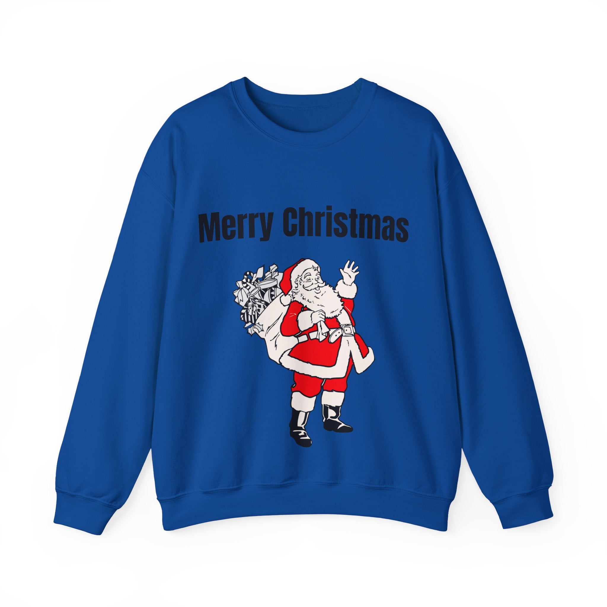 Christmas Santa Sweatshirt — Vintage Santa with Gifts Holiday Crewneck