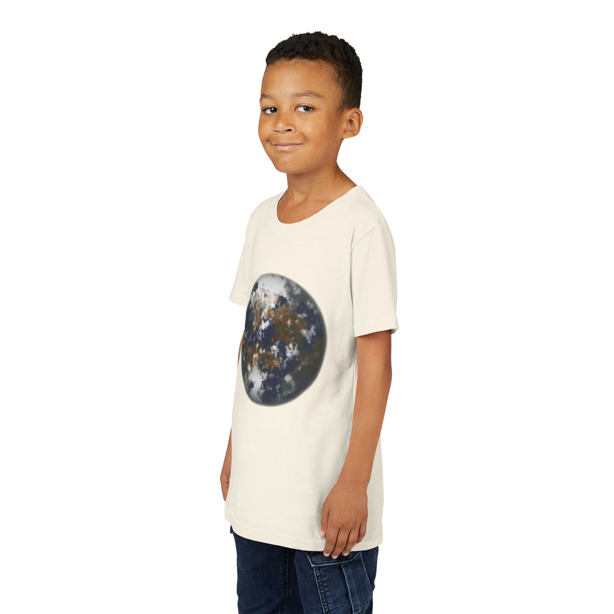 Youth Tee — Earth Globe Planet & Earth Facts  Design Kids' Short Sleeve Shirt