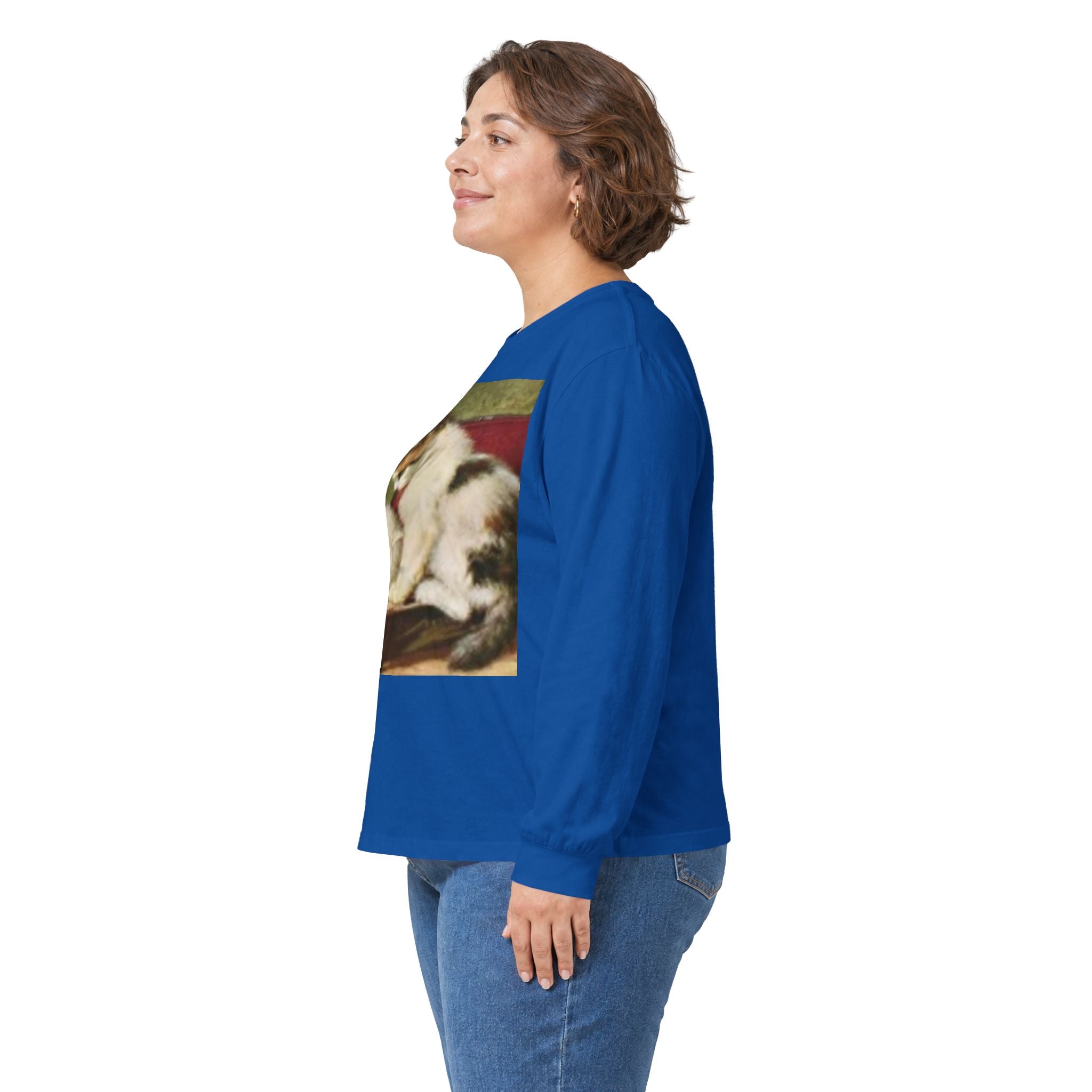 Puppy Play Vintage Art Long Sleeve Tee