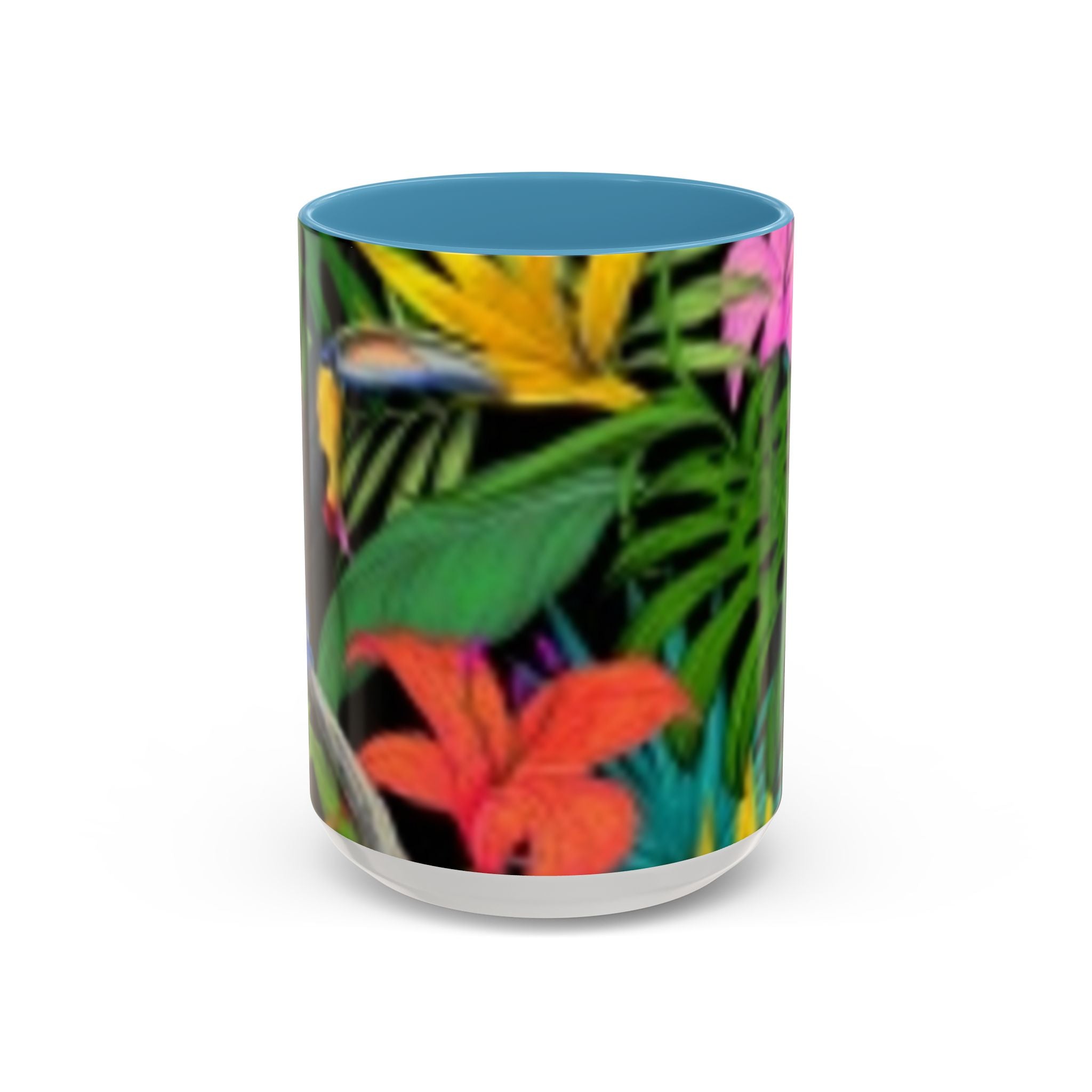Tasse à café fleurs tropicales — Tasse d'accentuation paradis coloré (325/444 ml)