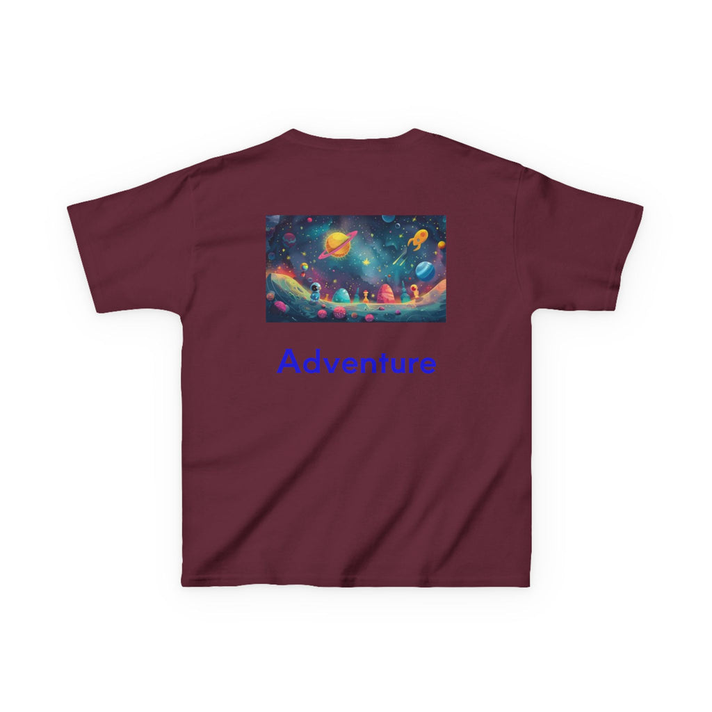 Kids Rocket Space Tee — Colorful Planets & Rocketship Shirt for Young Astronauts