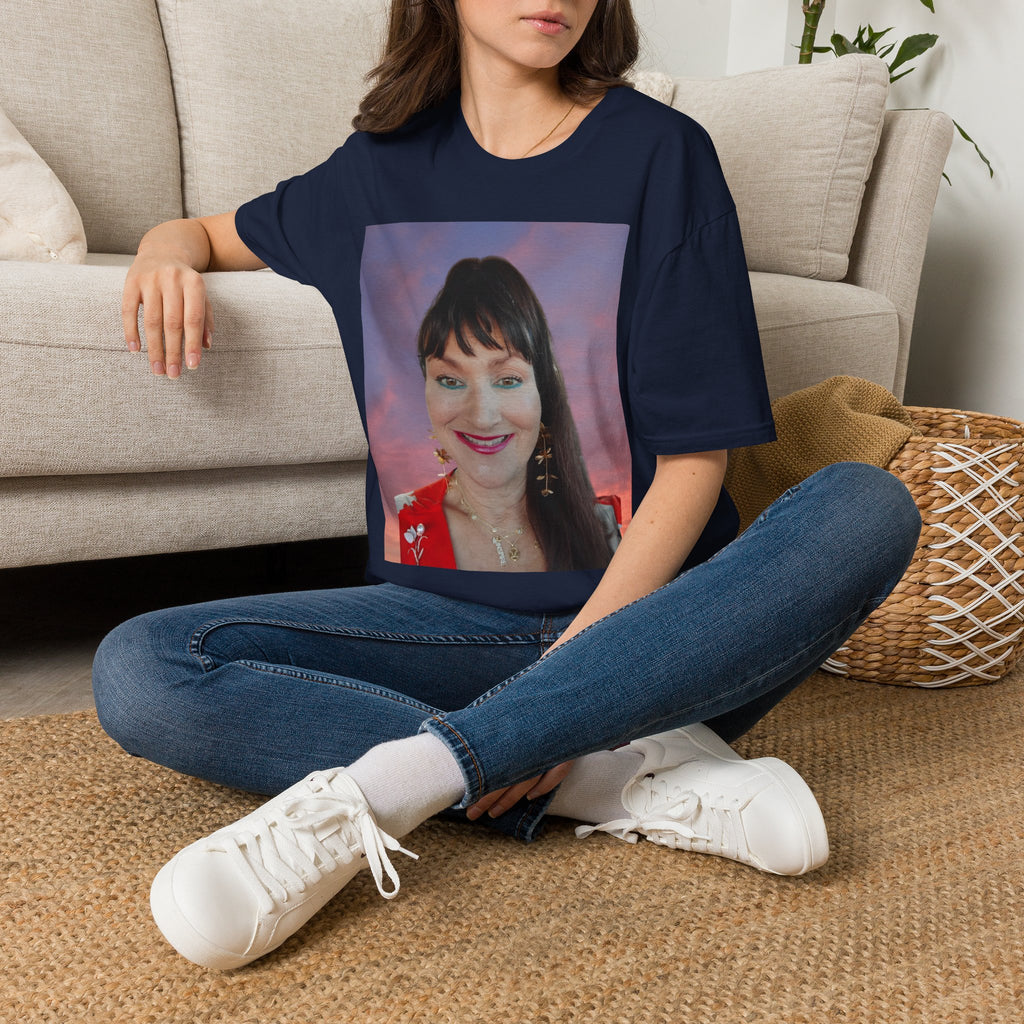 Mary Jordan T-Shirt — Smiling Woman Photo Print