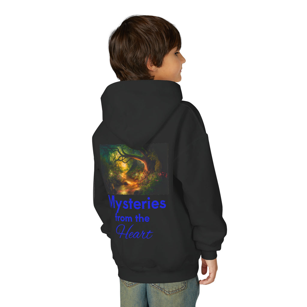 Youth Hoodie — Three Labrador Dogs at Sunset Photo Print