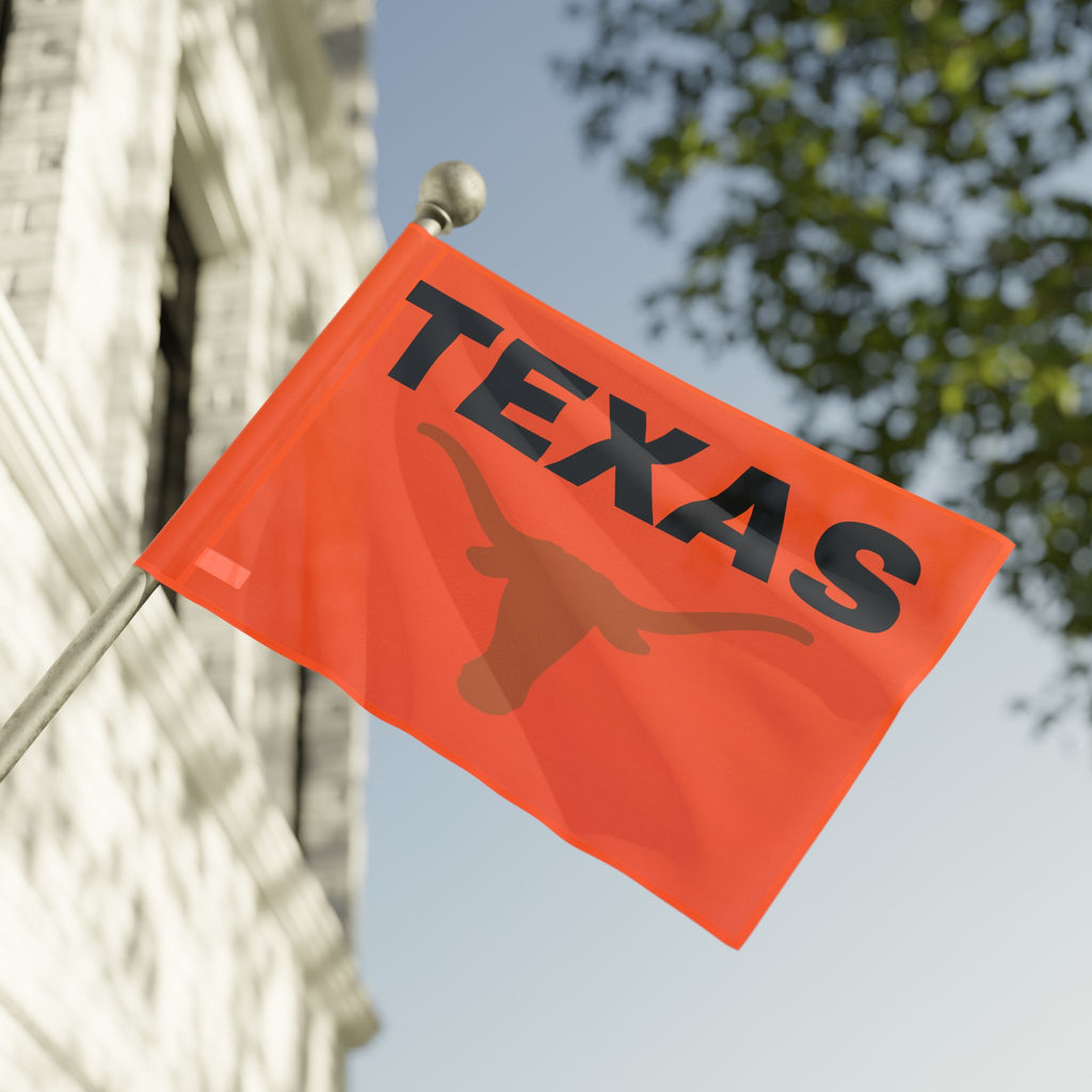 Texas Text Flag~Longhorn — Bold Retro State Pride Flag