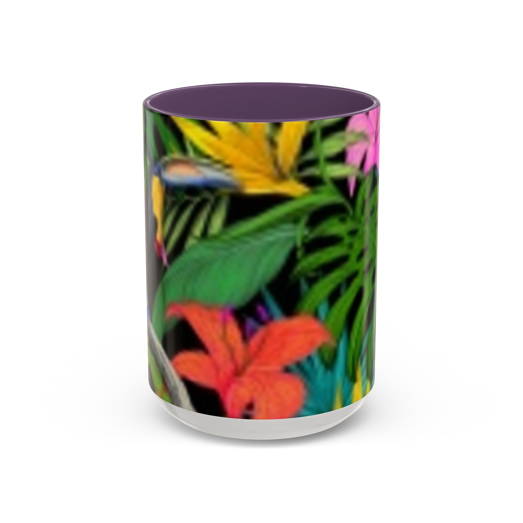 Tasse à café fleurs tropicales — Tasse d'accentuation paradis coloré (325/444 ml)