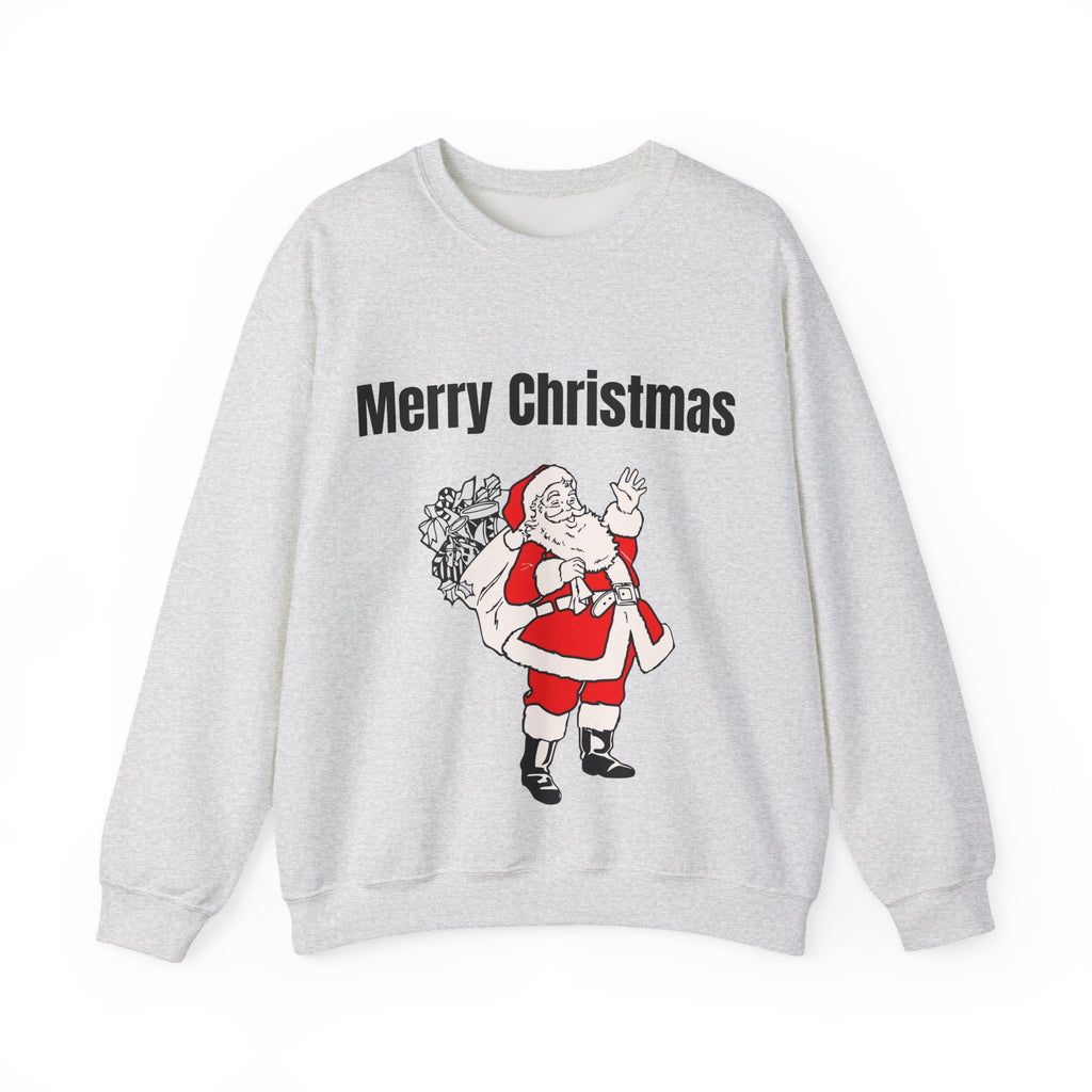 Christmas Santa Sweatshirt — Vintage Santa with Gifts Holiday Crewneck