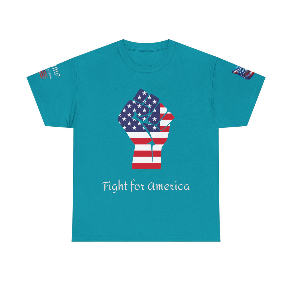T-shirt patriotique Donald J TRUMP — Poing patriotique drapeau américain