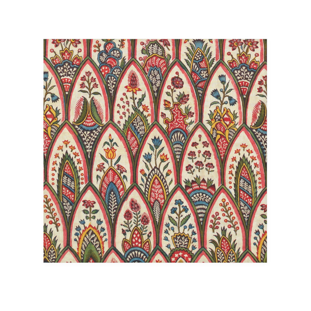 Floral Mosaic Face Towel — Boho Paisley Hand Towel for Bathroom & Spa