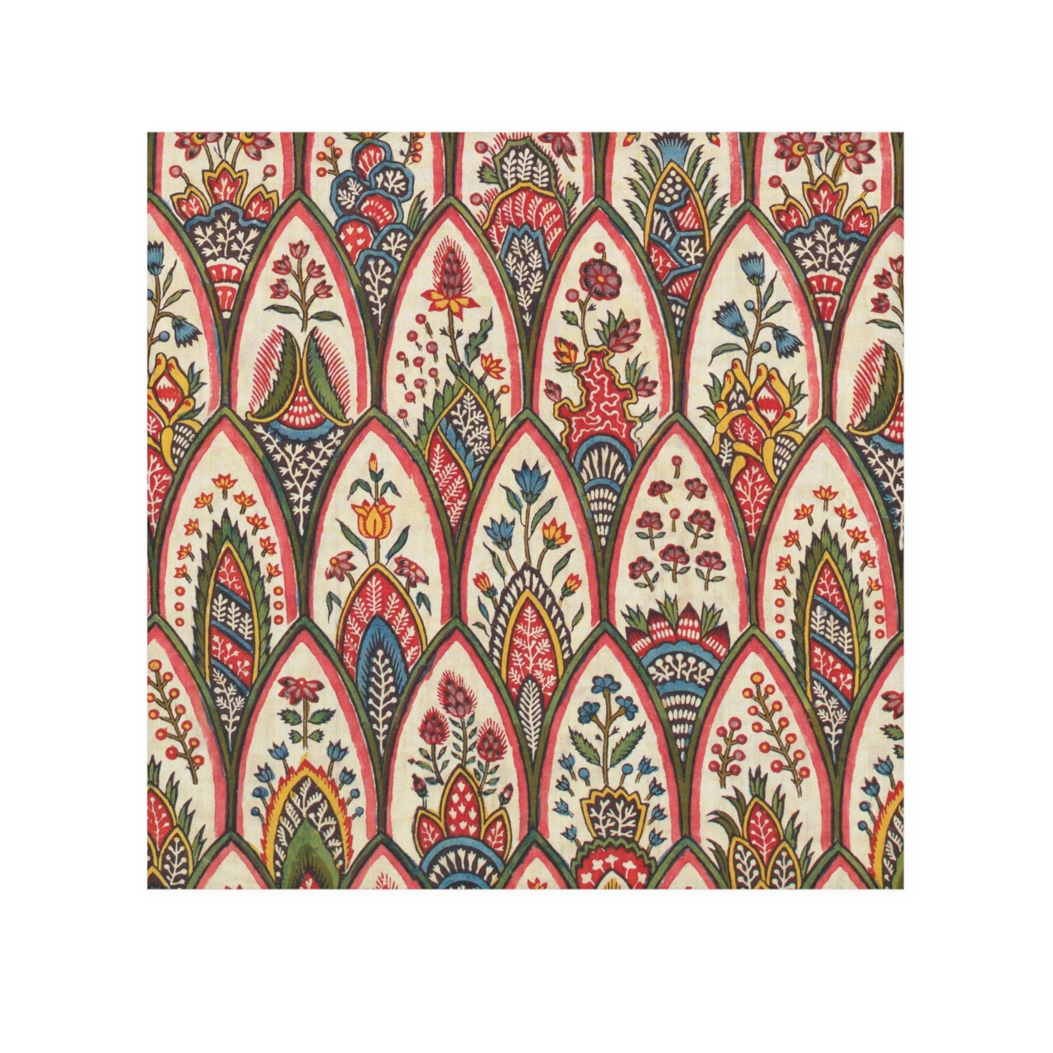 Floral Mosaic Face Towel — Boho Paisley Hand Towel for Bathroom & Spa