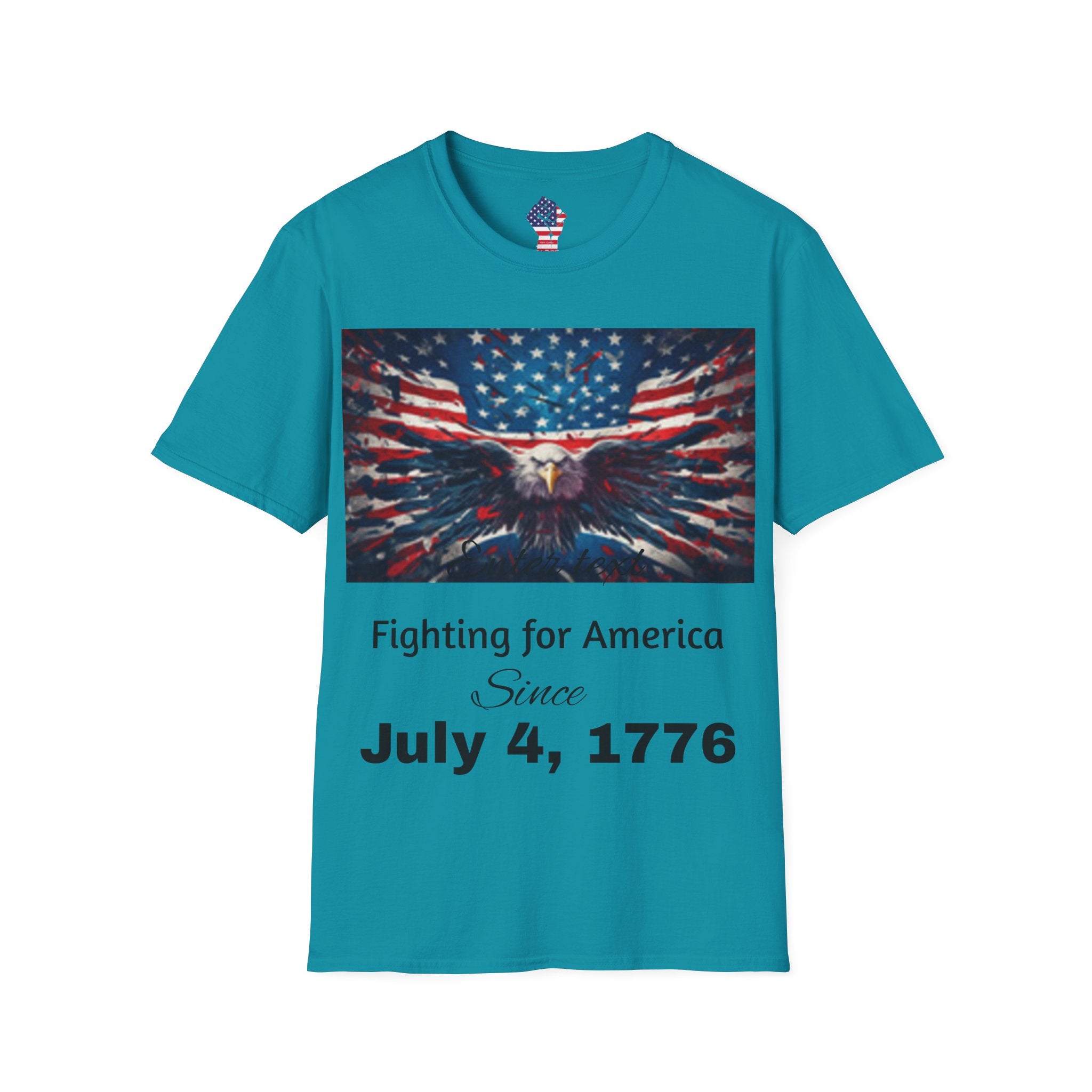 Patriotic Eagle T-Shirt — American Flag Bald Eagle I Love America!