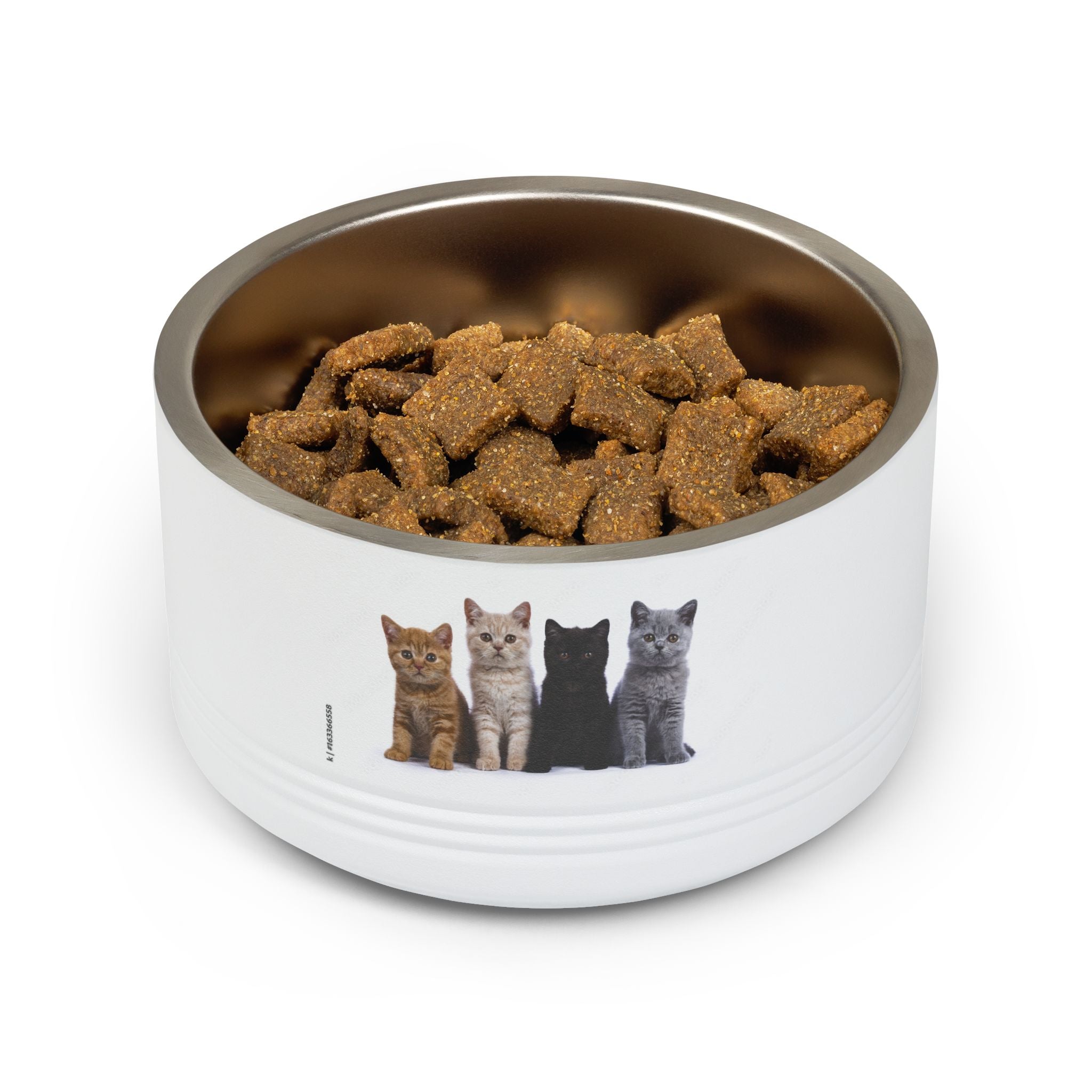 Kitten Row Stainless Steel Pet Bowl — 18oz Cat Feeding Dish