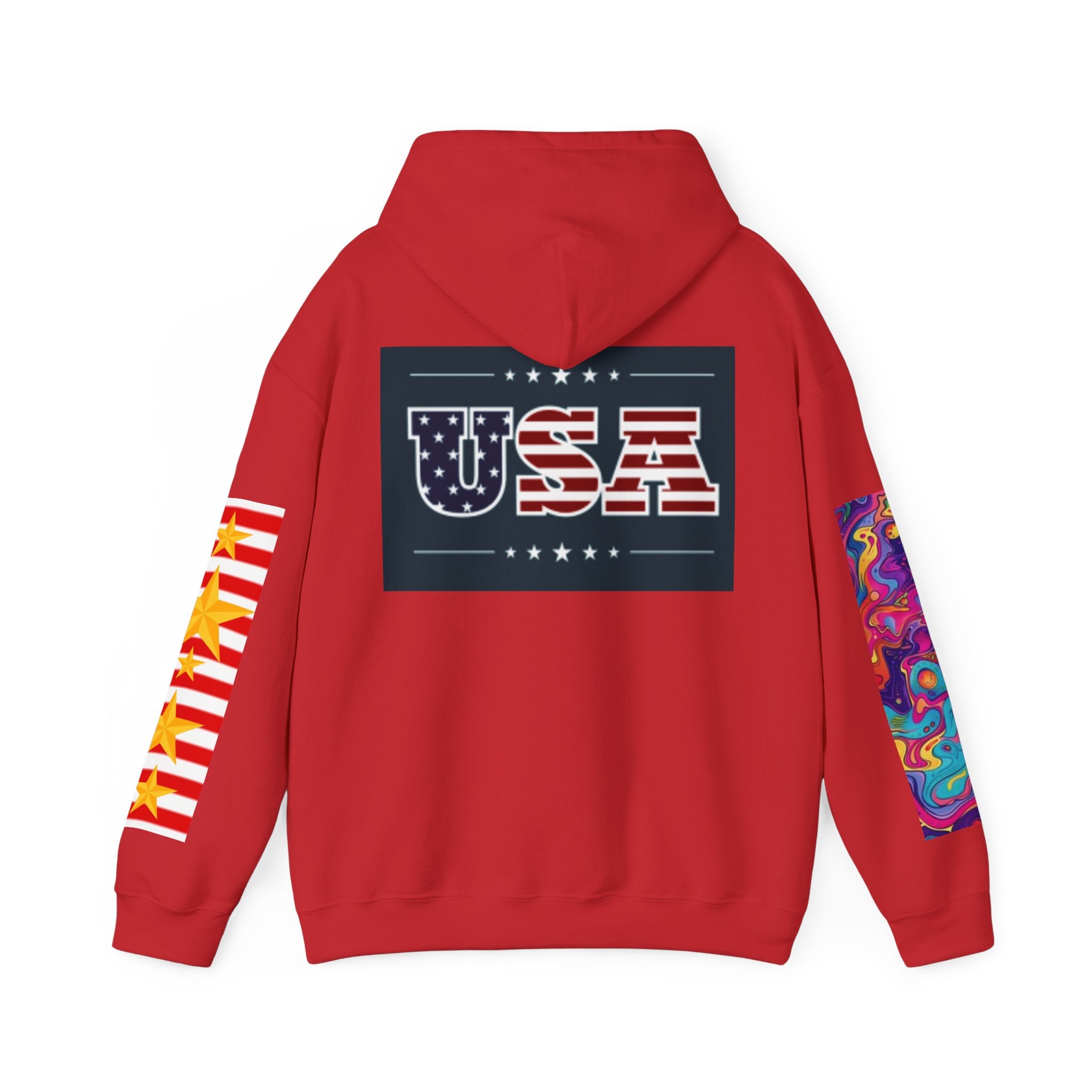 USA Flag Soldier Hoodie — Patriotic American Veteran Pullover