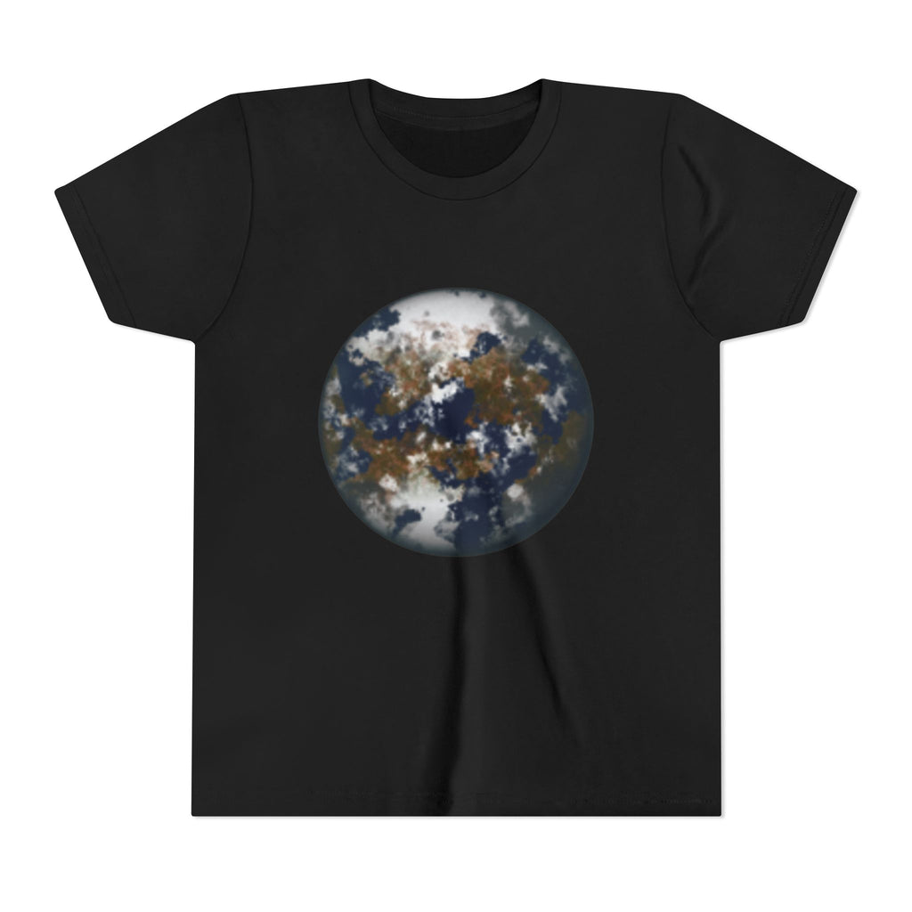 Youth Tee — Earth Globe Planet & Earth Facts  Design Kids' Short Sleeve Shirt