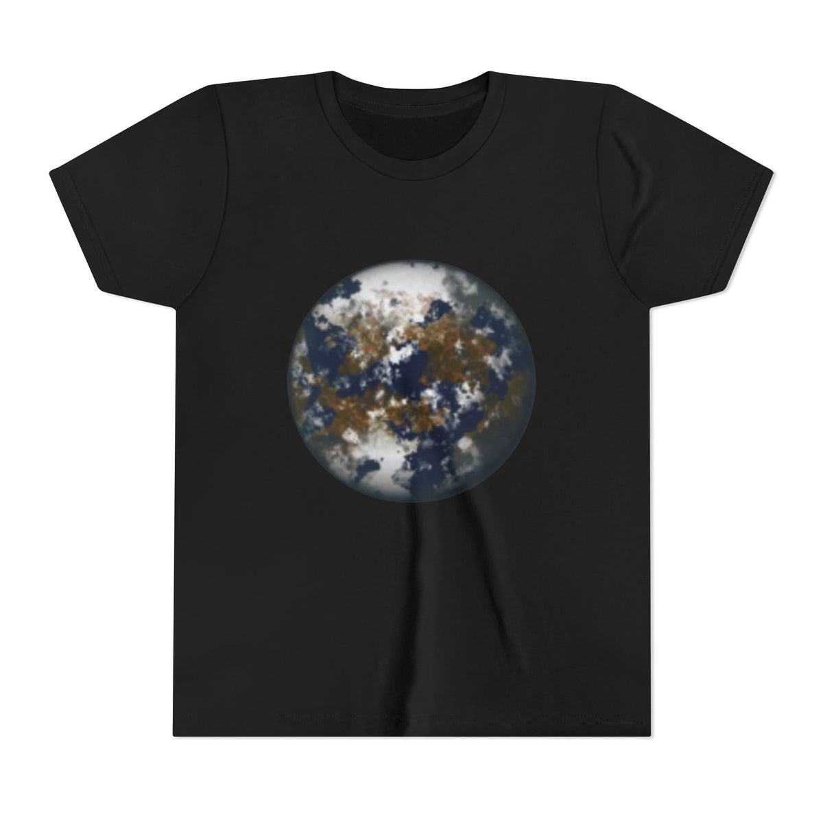 Youth Tee — Earth Globe Planet & Earth Facts  Design Kids' Short Sleeve Shirt