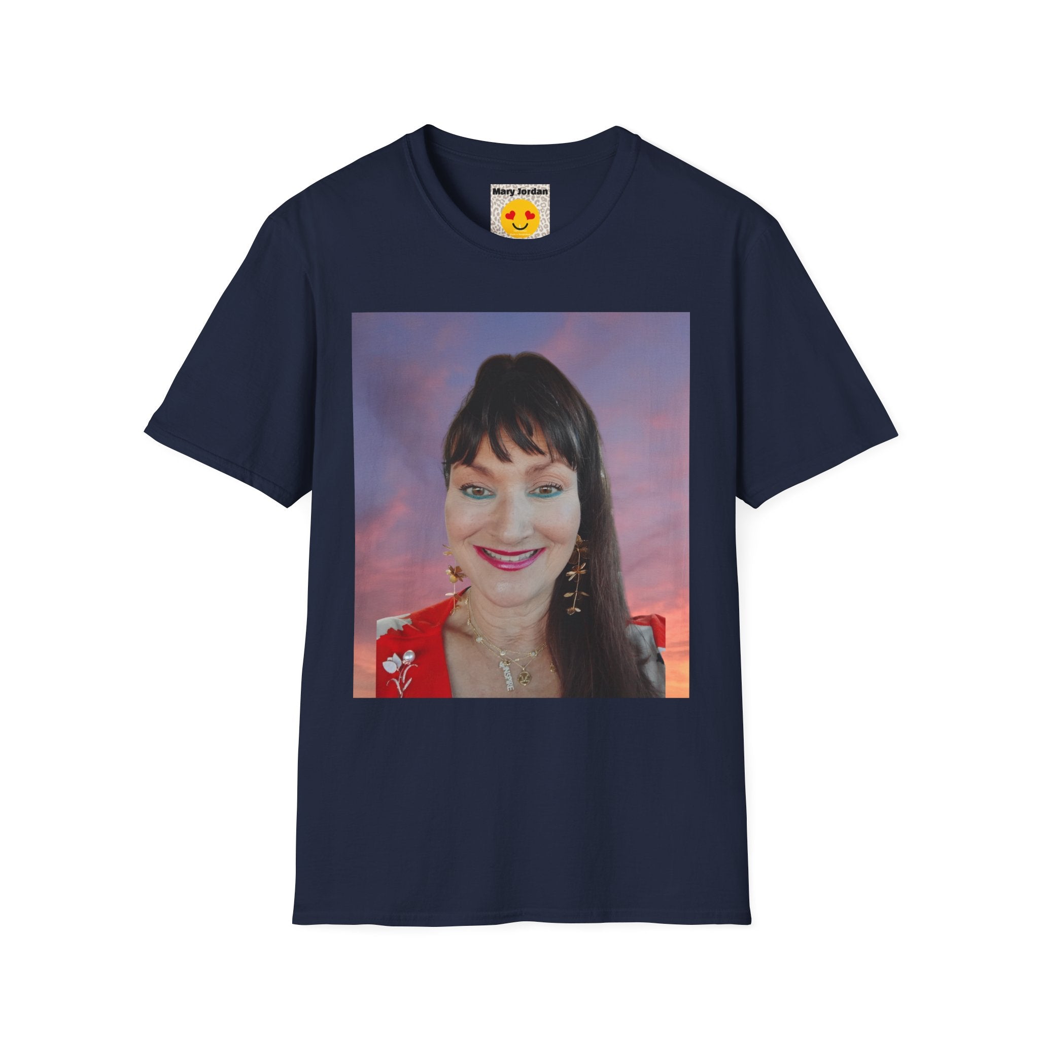 Mary Jordan T-Shirt — Smiling Woman Photo Print