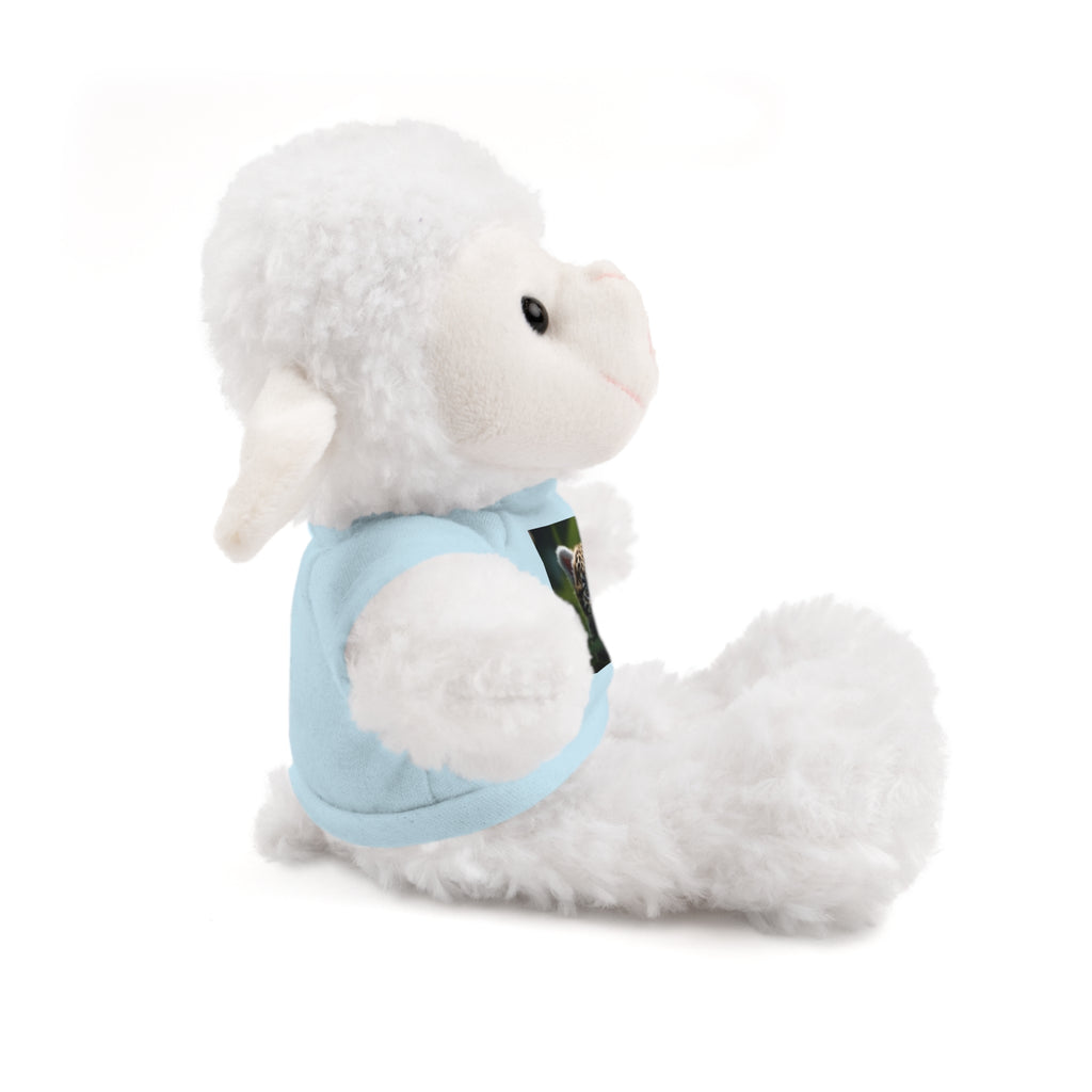 Plush Teddy Bear with Leopard Cub Tee — Cute Animal Gift for Kids & Wildlife Lovers