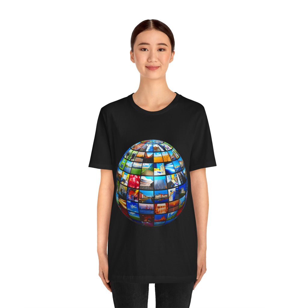 Global Travel Photography World Globe T-Shirt