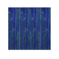 Blue Wildflower Face Towel — Botanical Stripe Hand Towel