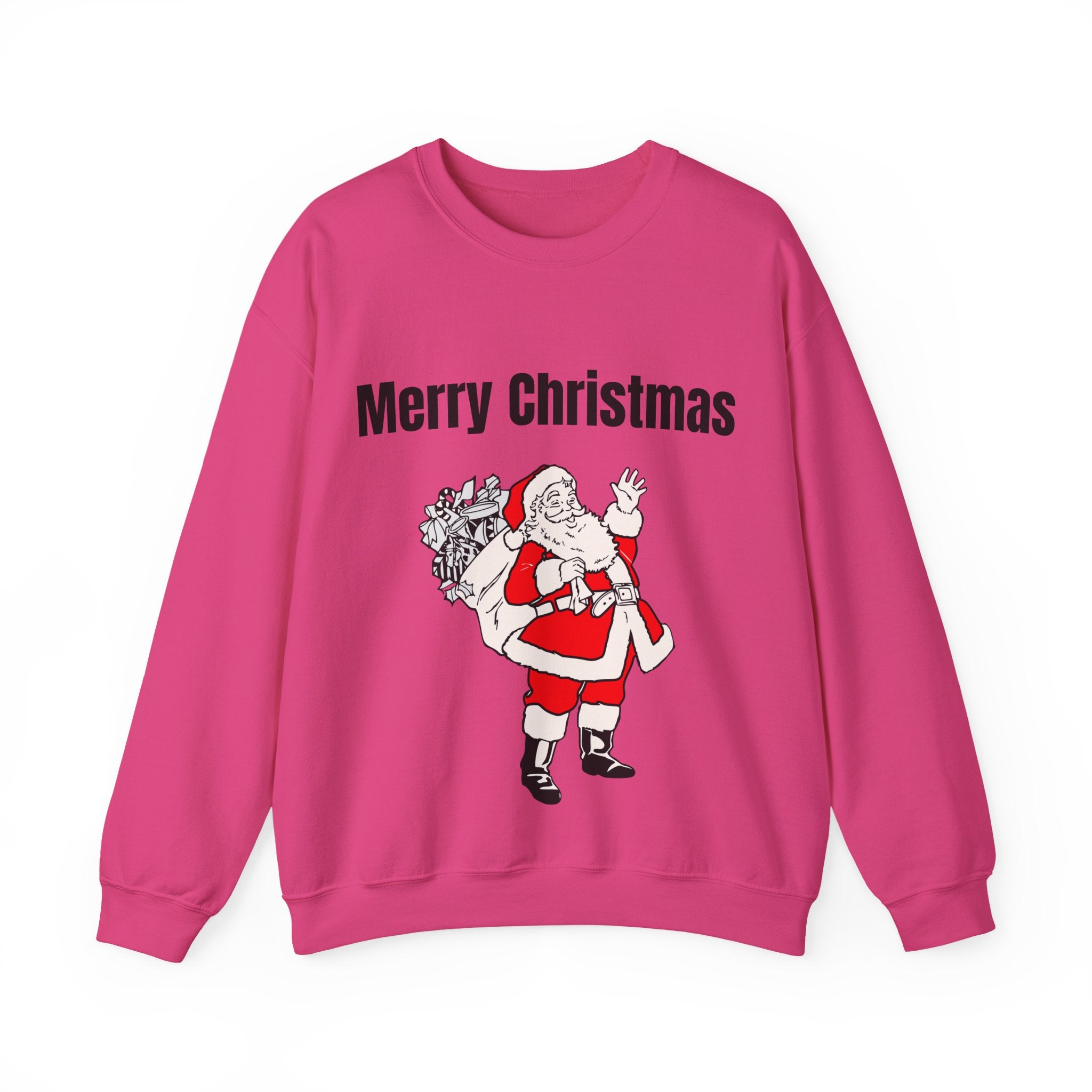 Christmas Santa Sweatshirt — Vintage Santa with Gifts Holiday Crewneck
