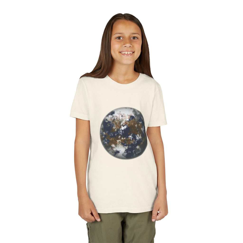 Youth Tee — Earth Globe Planet & Earth Facts  Design Kids' Short Sleeve Shirt