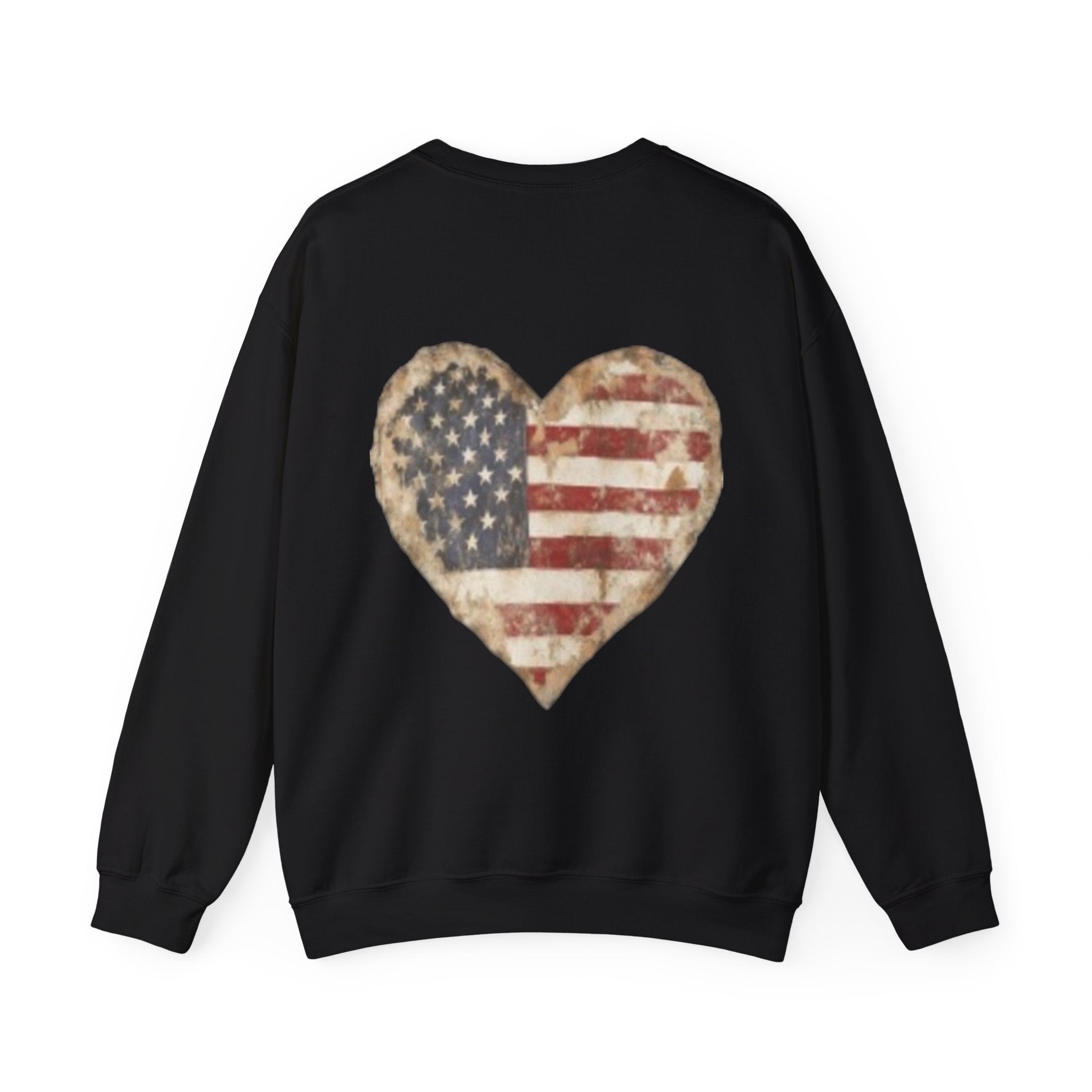 Superhero Fighting for America Crewneck Sweatshirt — Cape & Shield Graphic
