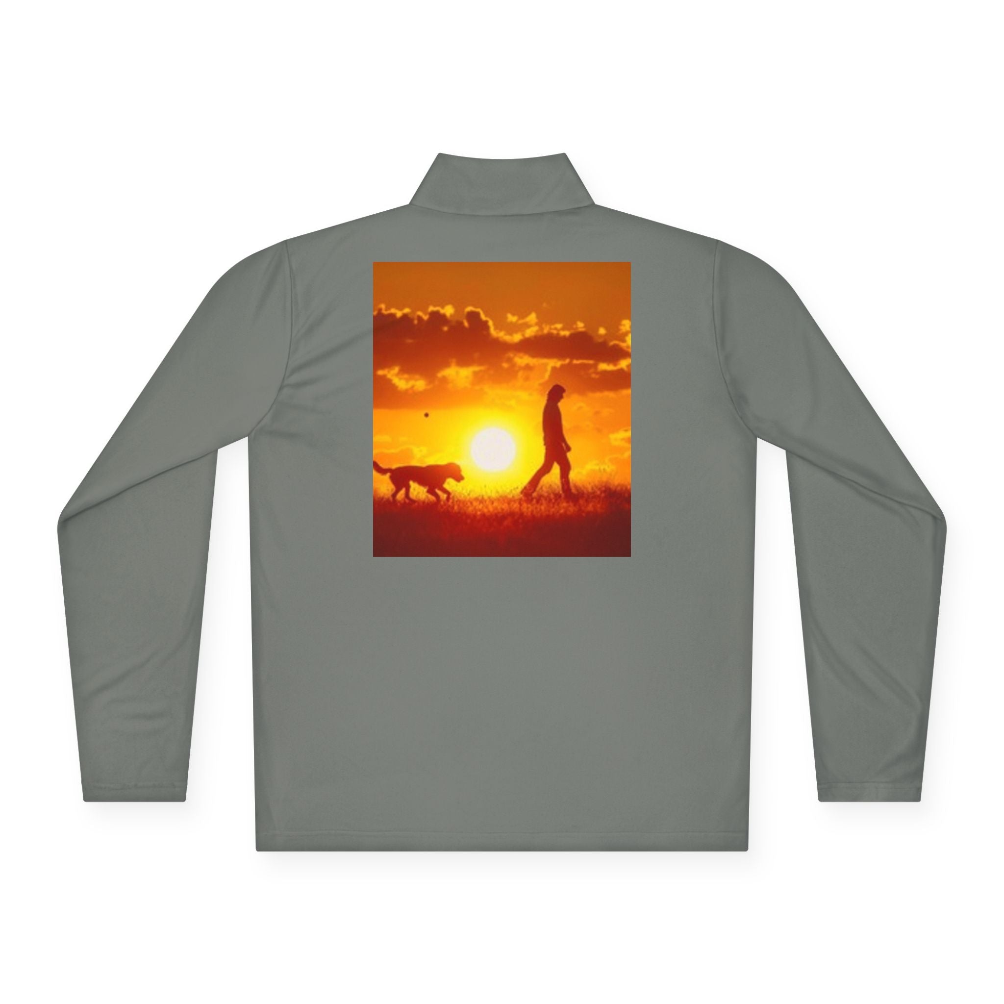 Dog Walk Sunset Quarter-Zip Pullover