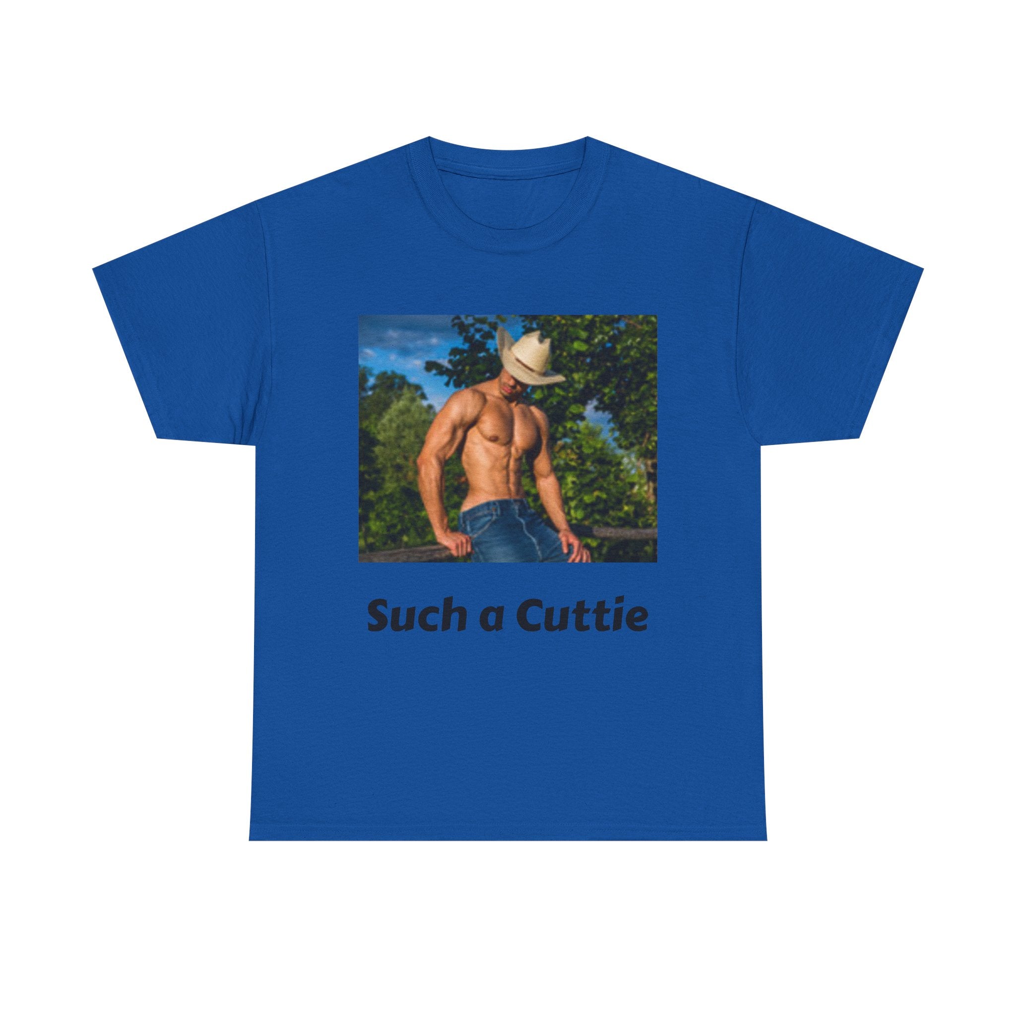 Cowboy with Muscles Not Wearing Shirt T-shirt