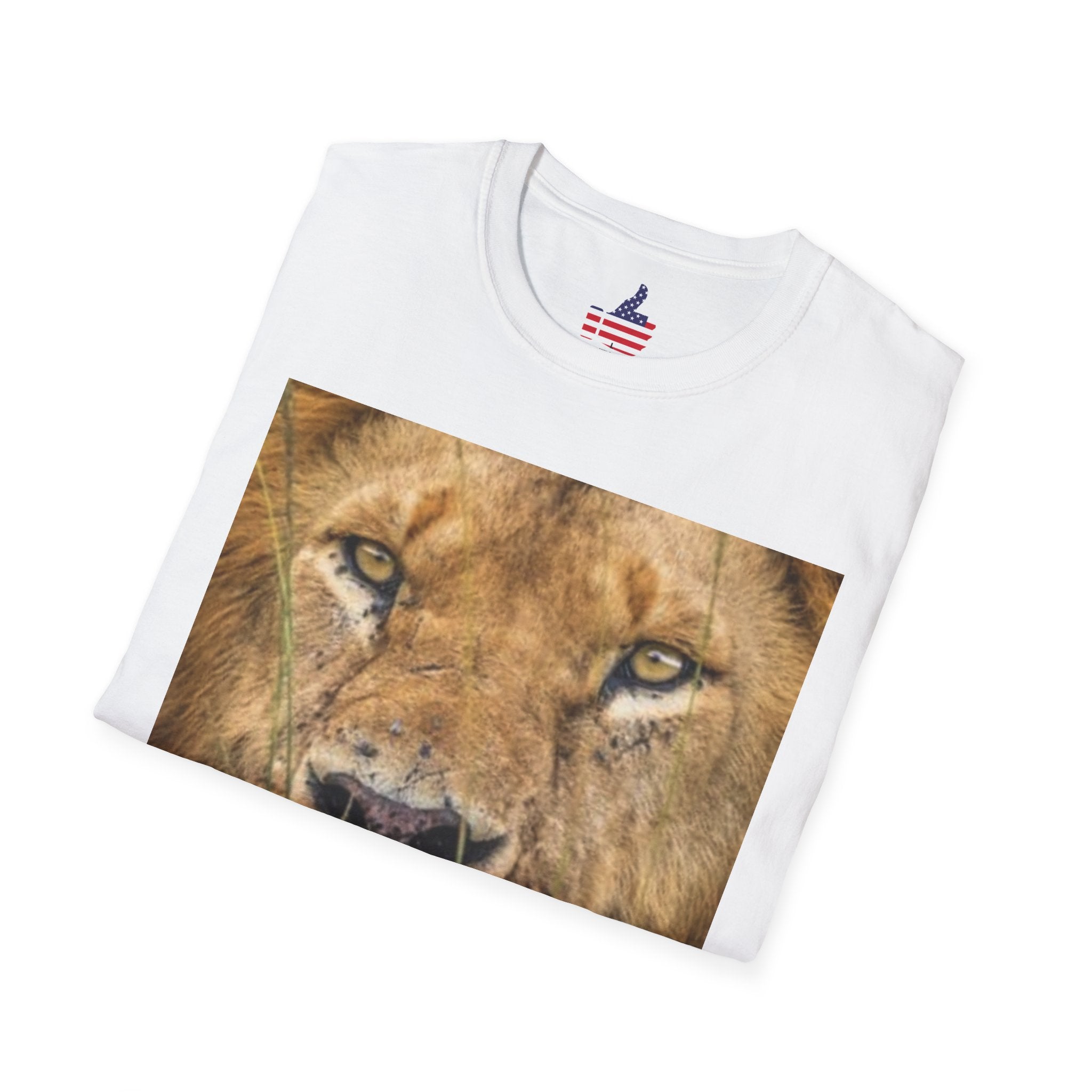 Lion Portrait T‑Shirt — Majestic Lion Face & Pride Photo Tee