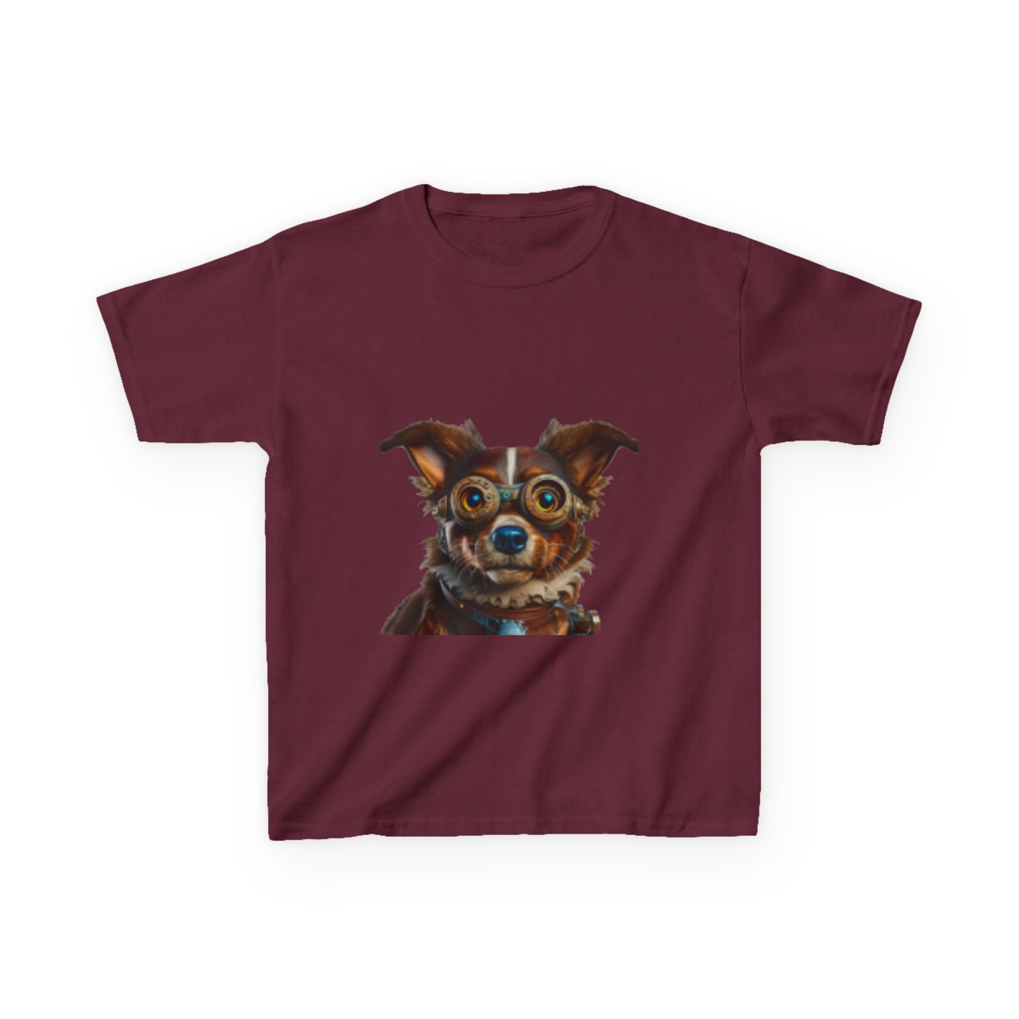 Kids T-Shirt — Cute Wide-Eyed Dog Portrait Tee for Children