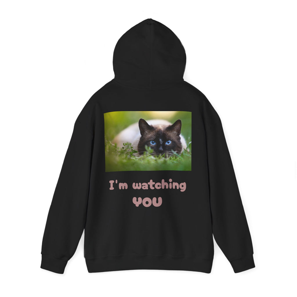 Siamese Cat Photo Hoodie – Blue-Eyed Cat Graphic Sweatshirt