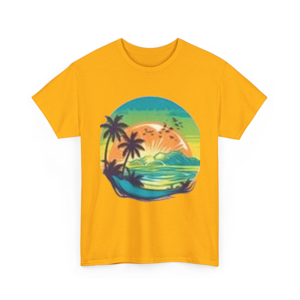 T-Shirt — Tropical Sunset Flamingo Graphic T-shirt