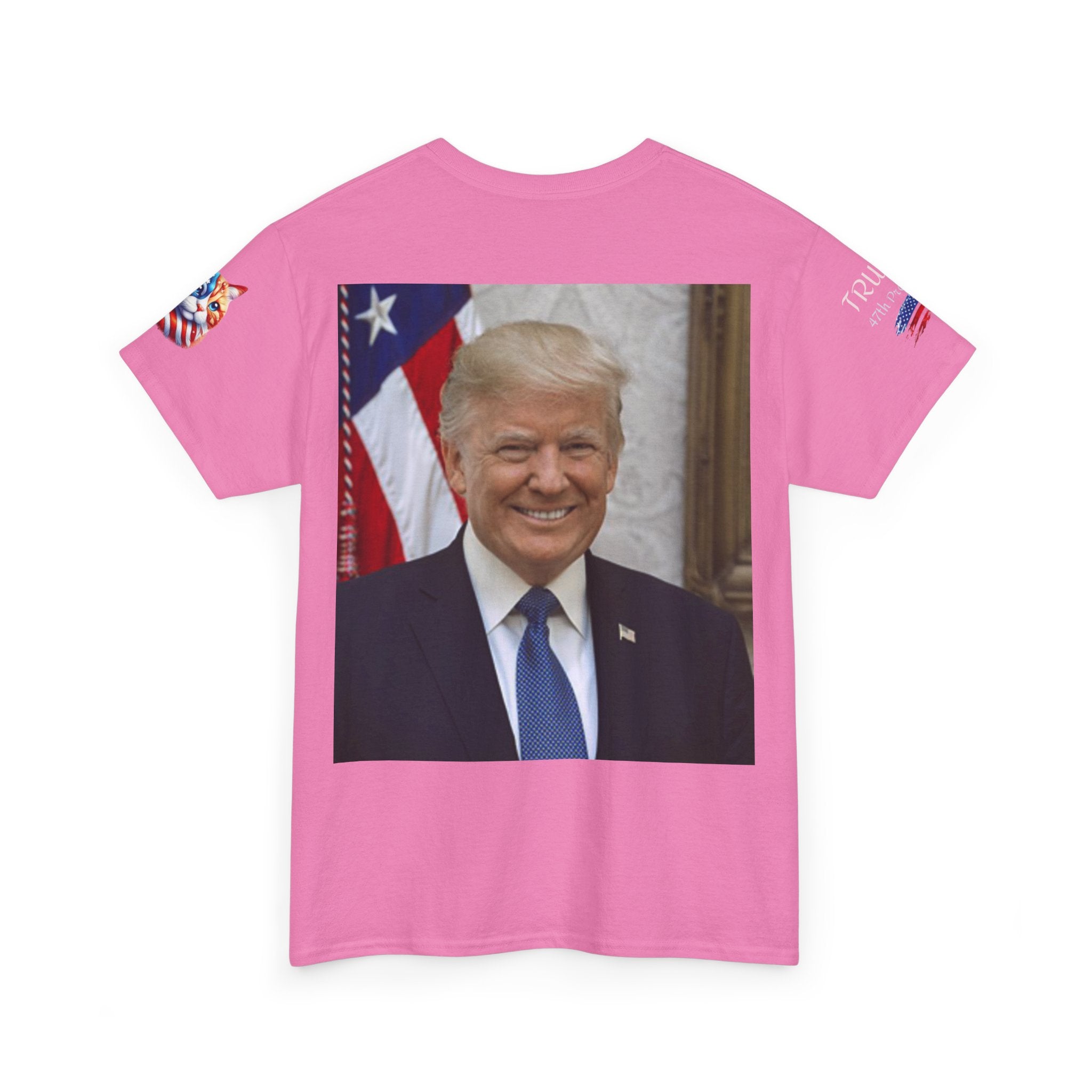 T-shirt patriotique Donald J TRUMP — Poing patriotique drapeau américain