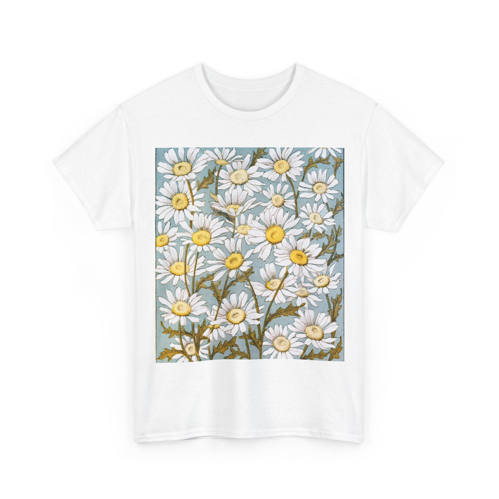 Daisy Garden Tee — Vintage Floral White T-Shirt